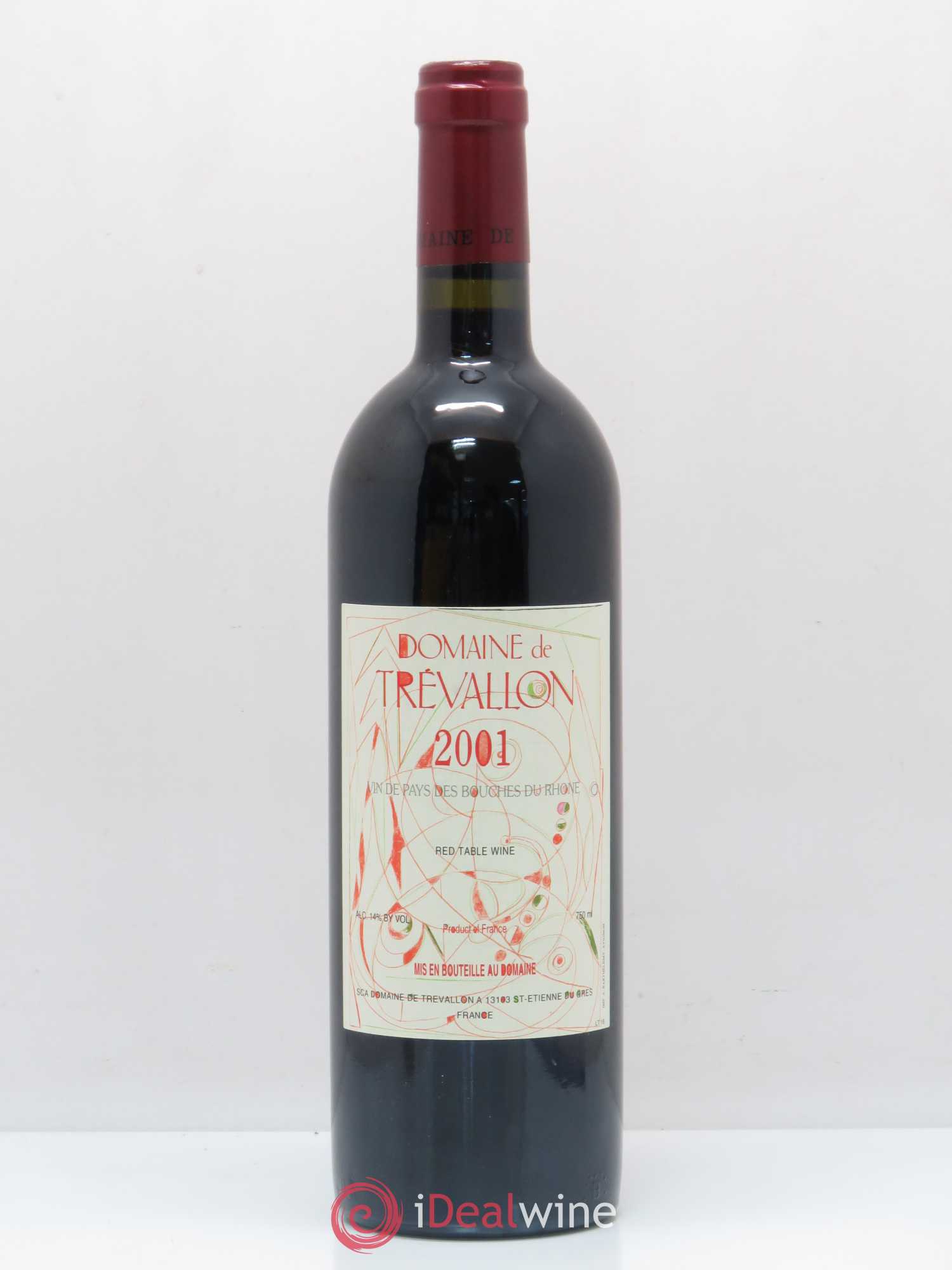 VDP Bouches du Rhône Trévallon (Domaine de) Eloi Dürrbach 2001 - Lot de 1 bouteille - 0