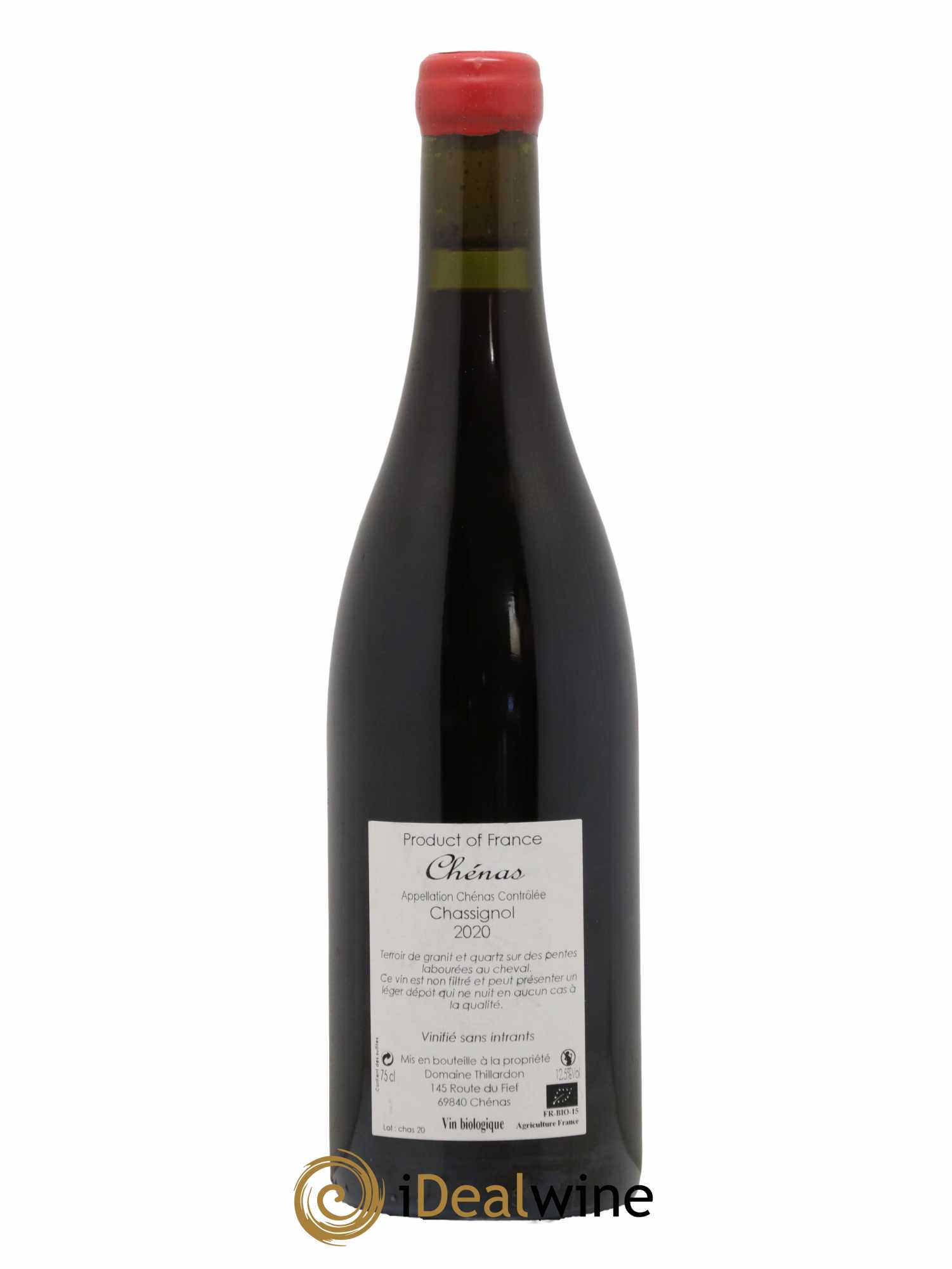 Chénas Chassignol Domaine Thillardon 2020 - Lot de 1 bouteille - 1