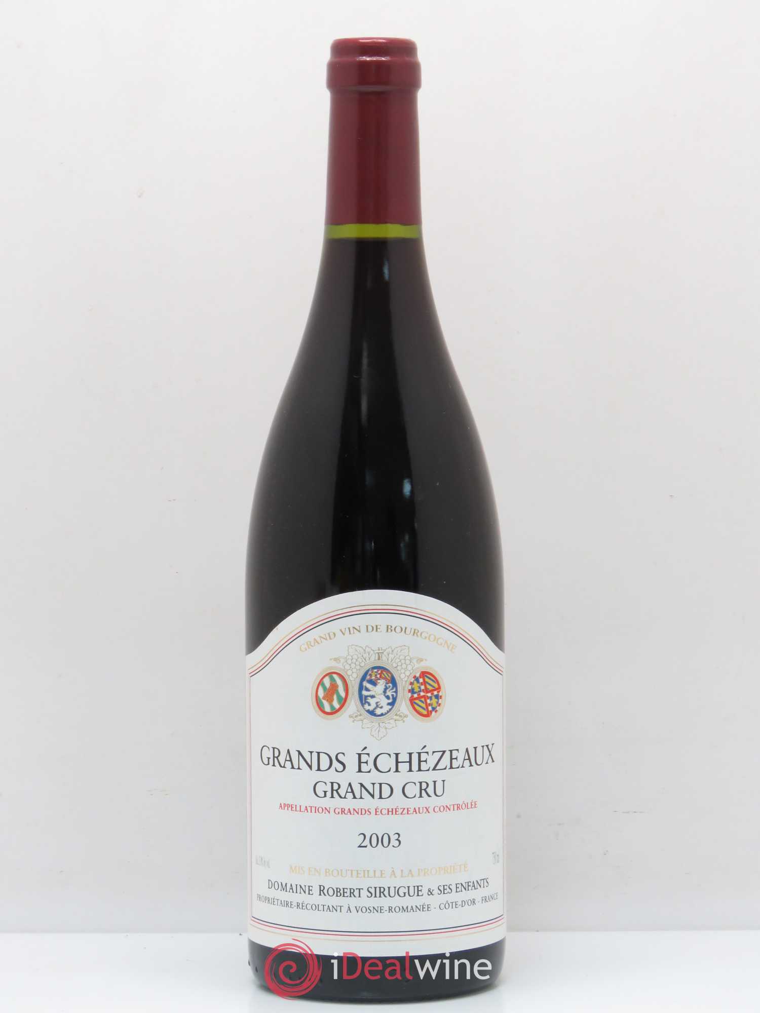 Grands-Echezeaux Grand Cru Robert Sirugue (Domaine) 2003 - Lot de 1 bouteille - 0