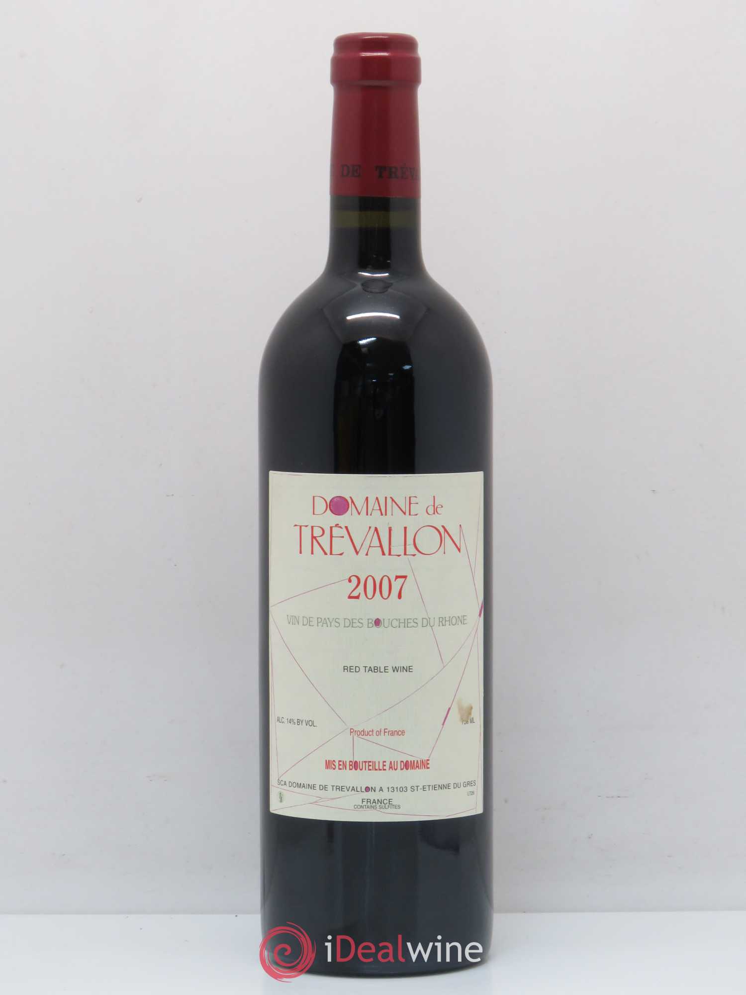VDP Bouches du Rhône Trévallon (Domaine de) Eloi Dürrbach 2007 - Lot de 1 bouteille - 0
