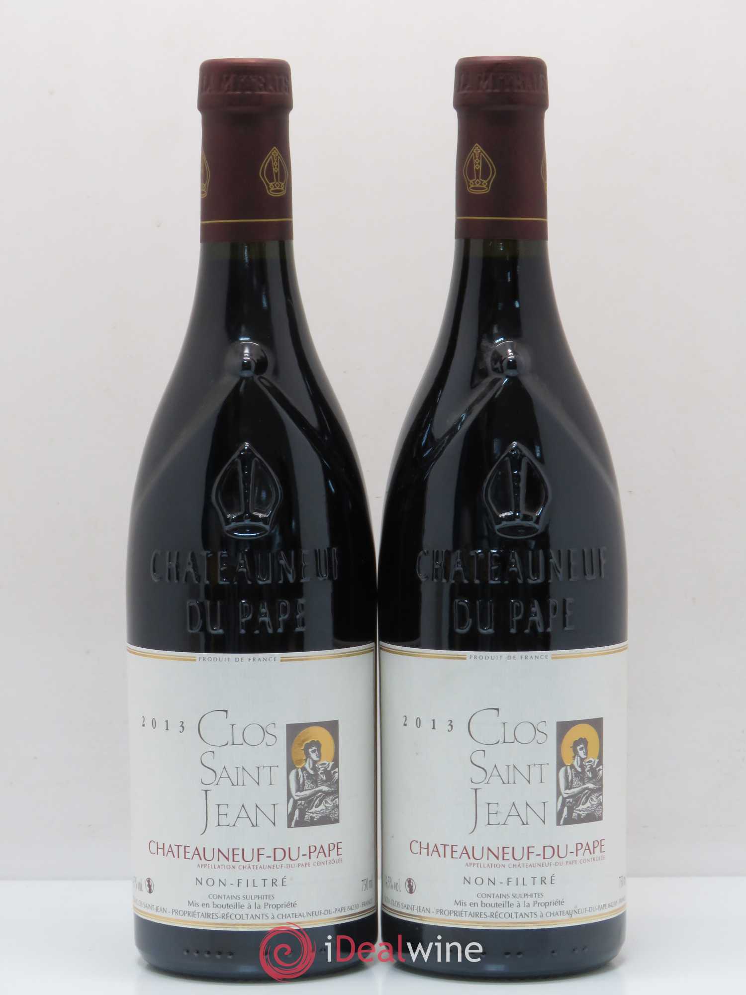 Châteauneuf-du-Pape Clos Saint-Jean Pascal et Vincent Maurel 2013 - Lot de 2 bouteilles - 0