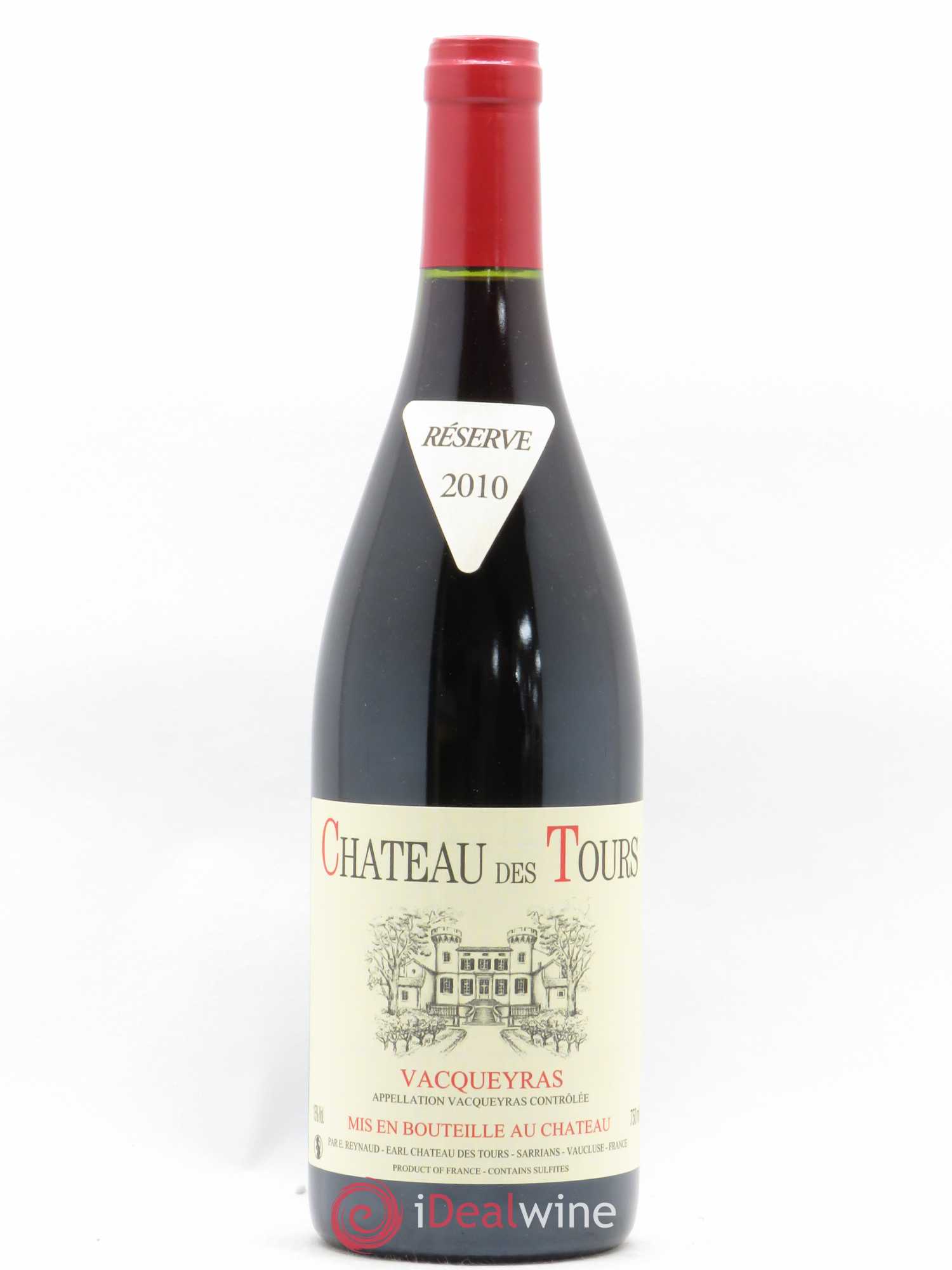 Vacqueyras Château des Tours Emmanuel Reynaud 2010 - Lot de 1 bouteille - 0