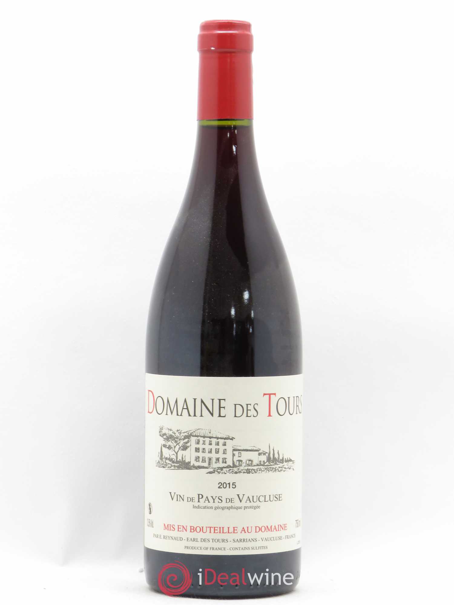 Vaucluse (Vin de Pays de Vaucluse) Domaine des Tours Emmanuel Reynaud 2015 - Lot de 1 bouteille - 0