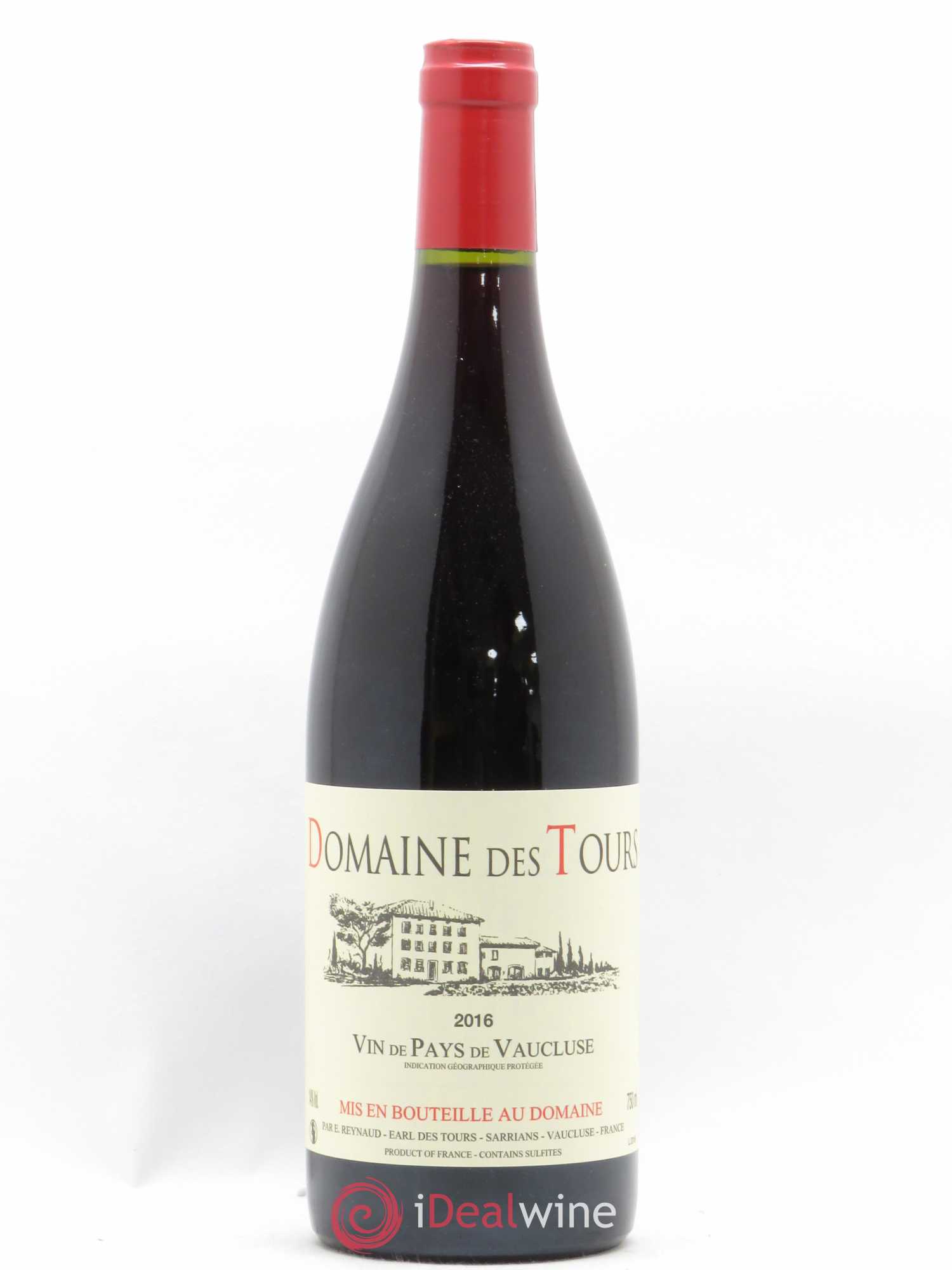 Vaucluse (Vin de Pays de Vaucluse) Domaine des Tours Emmanuel Reynaud 2016 - Lot de 1 bouteille - 0