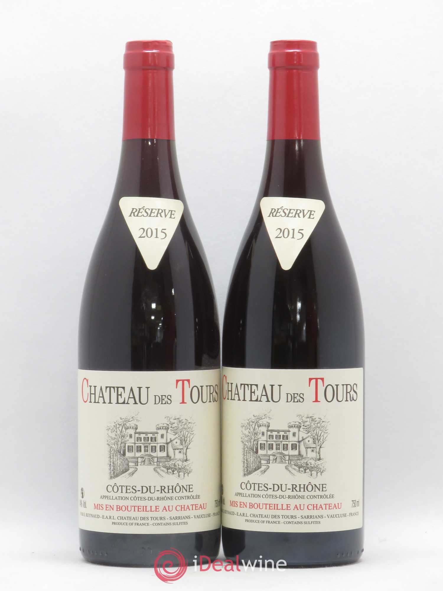 Côtes-du-Rhône Château des Tours Emmanuel Reynaud 2015 - Lot de 2 bouteilles - 0