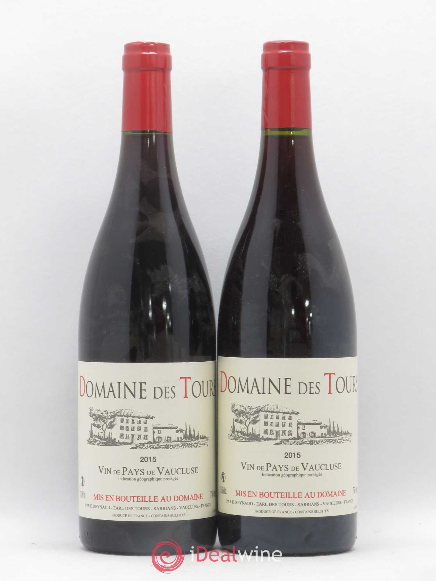 Vaucluse (Vin de Pays de Vaucluse) Domaine des Tours Emmanuel Reynaud 2015 - Lot de 2 bouteilles - 0