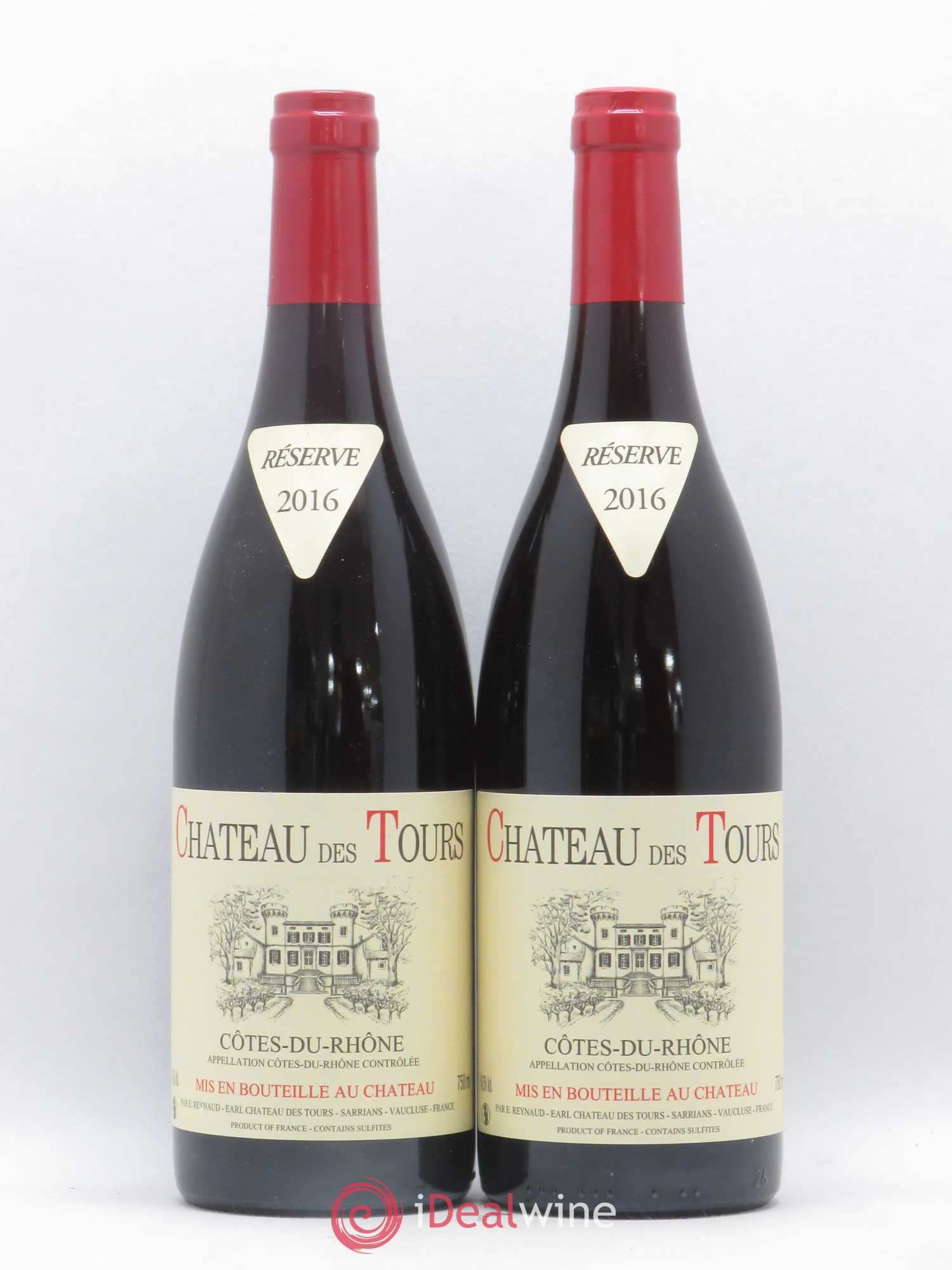 Côtes-du-Rhône Château des Tours Emmanuel Reynaud 2016 - Lot de 2 bouteilles - 0
