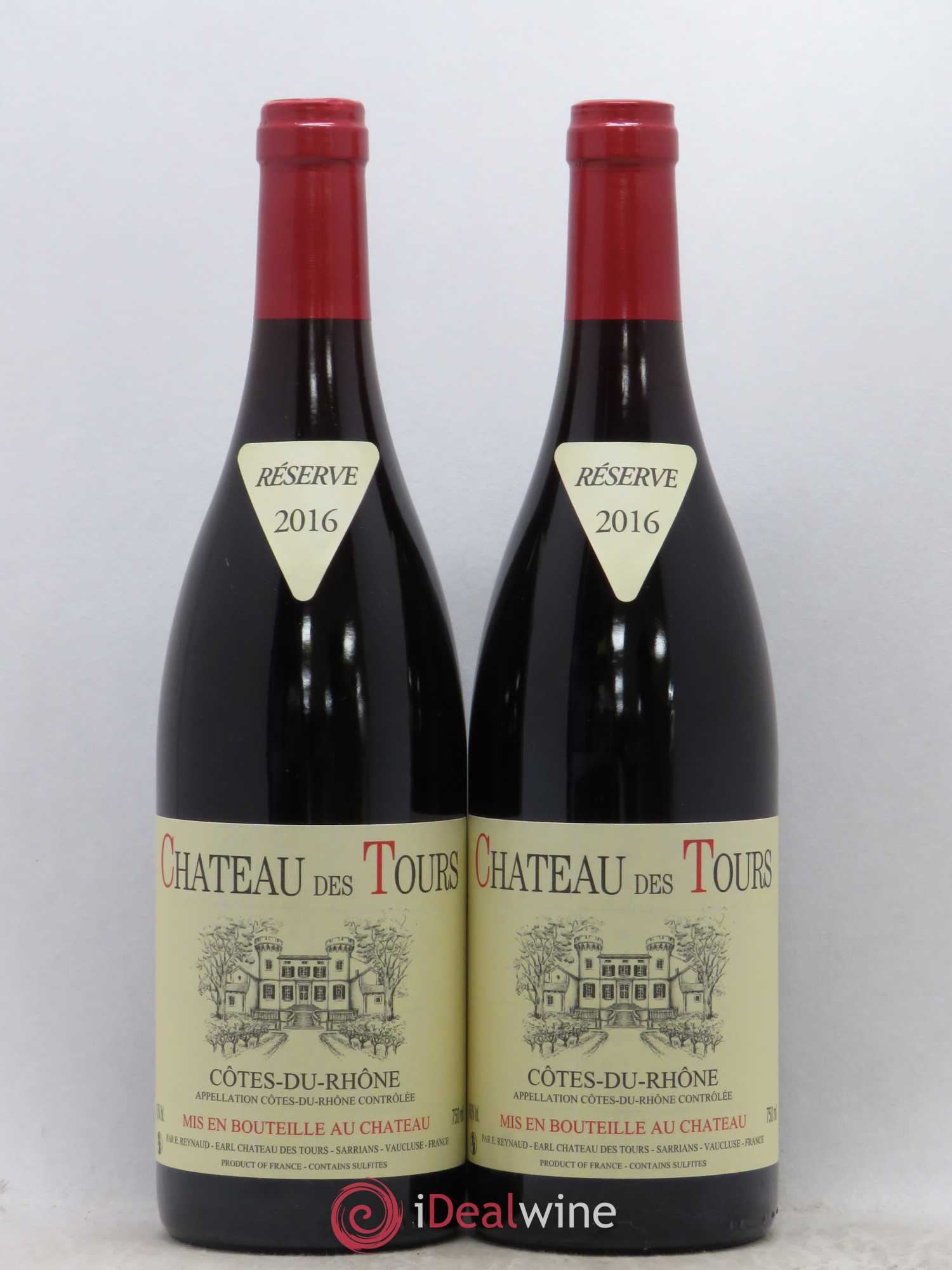 Côtes-du-Rhône Château des Tours Emmanuel Reynaud 2016 - Lot de 2 bouteilles - 0