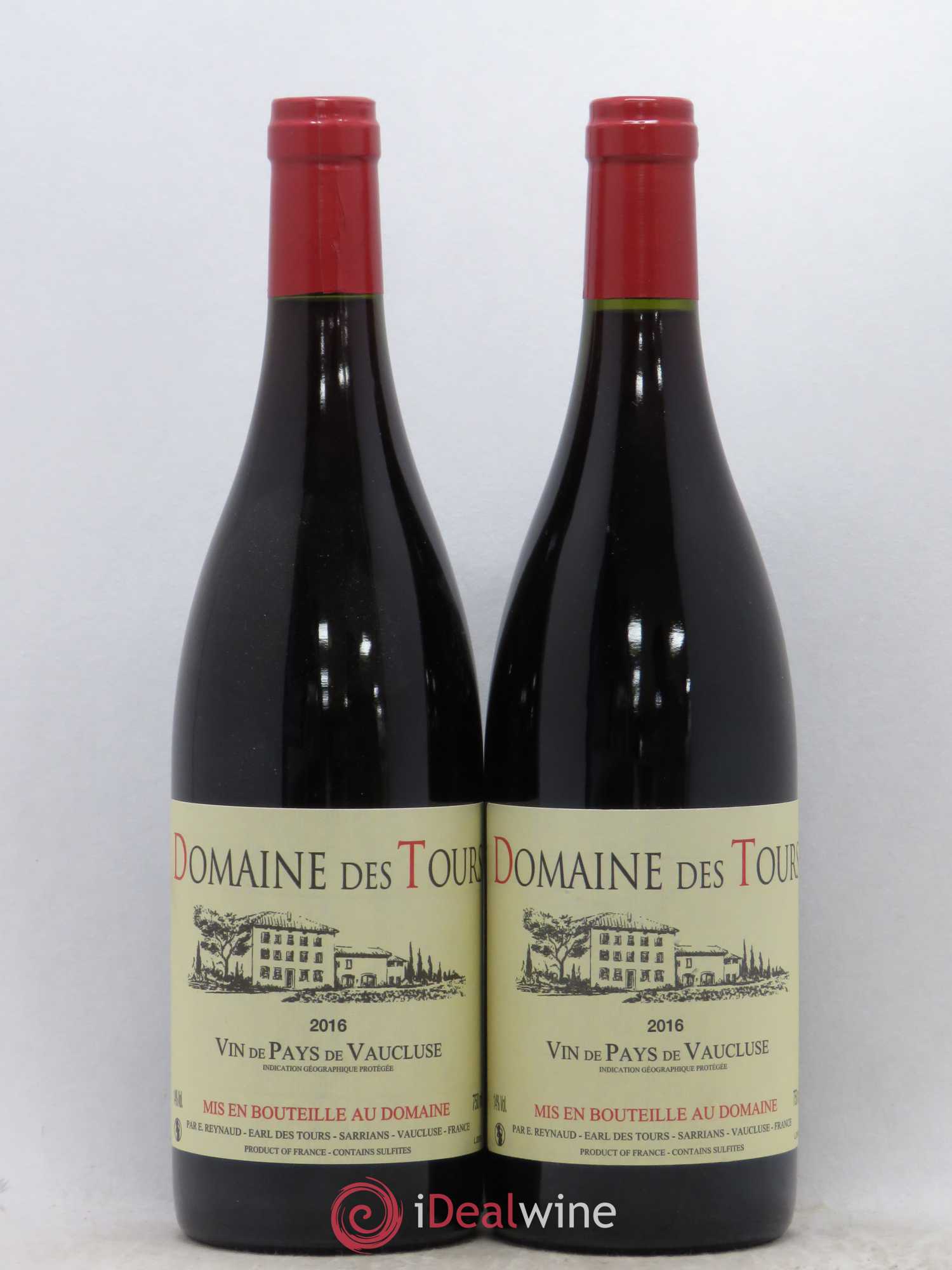 Vaucluse (Vin de Pays de Vaucluse) Domaine des Tours Emmanuel Reynaud 2016 - Lot de 2 bouteilles - 0