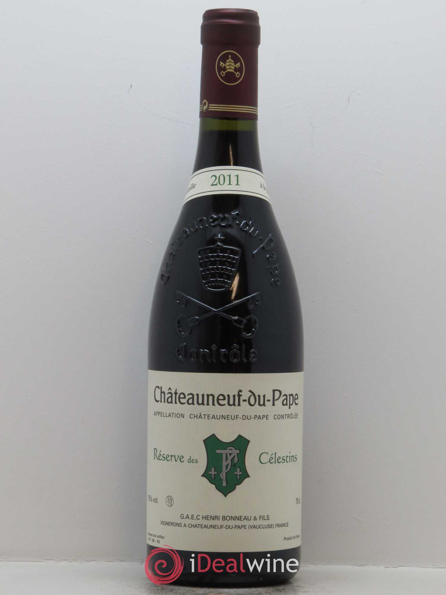 Châteauneuf-du-Pape Réserve des Célestins Henri Bonneau & Fils 2011 - Lot de 1 bouteille - 0