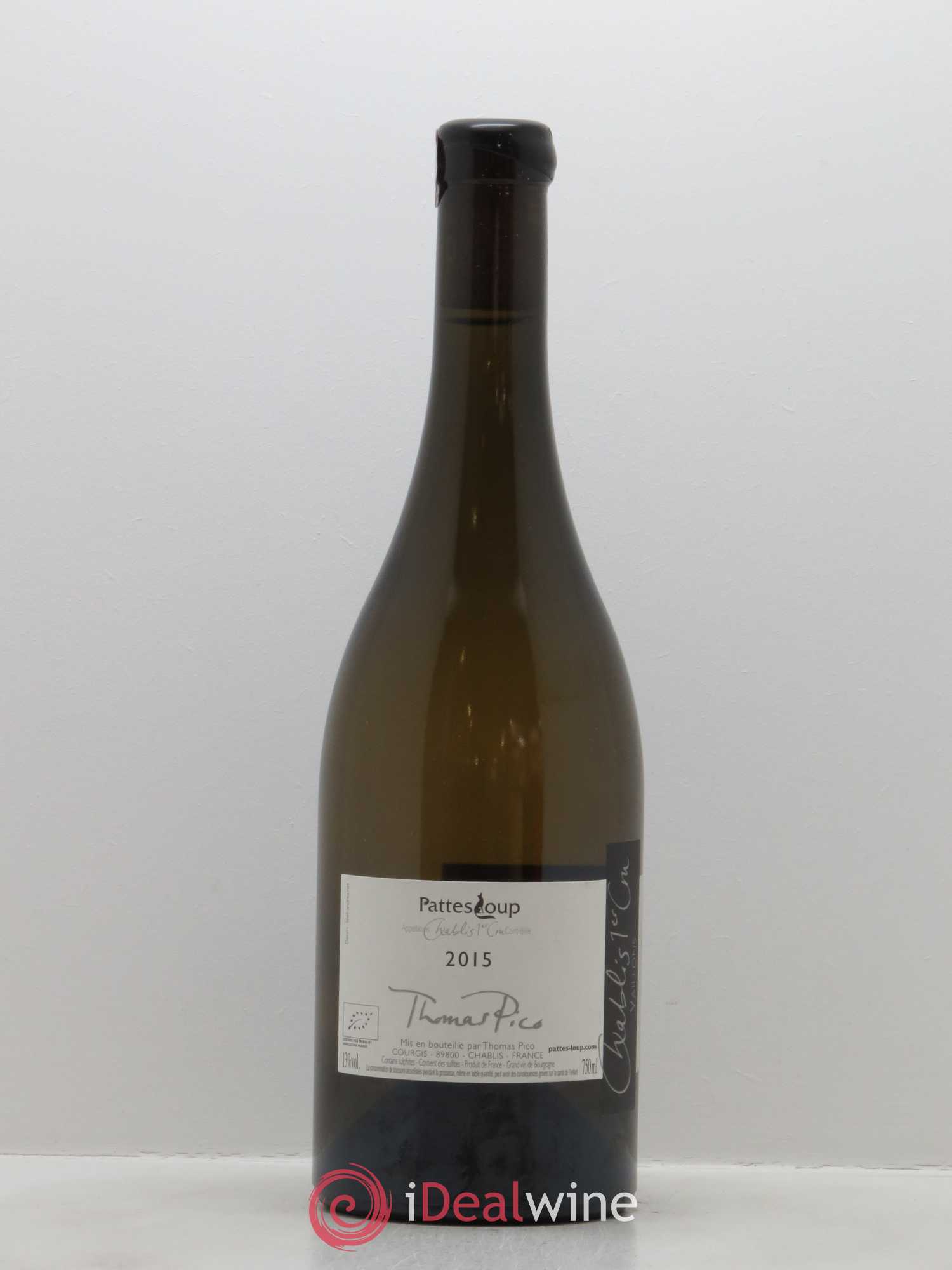 Chablis 1er Cru Vaillons Pattes Loup (Domaine) 2015 - Lot de 1 bouteille - 1