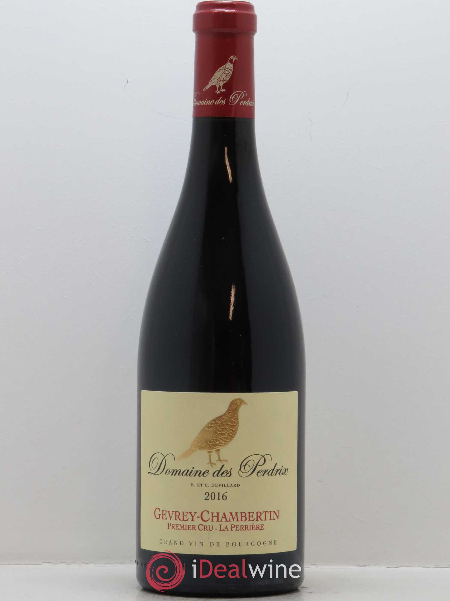 Gevrey-Chambertin 1er Cru La Perrière Perdrix (Domaine des) 2016 - Lot de 1 bouteille - 0