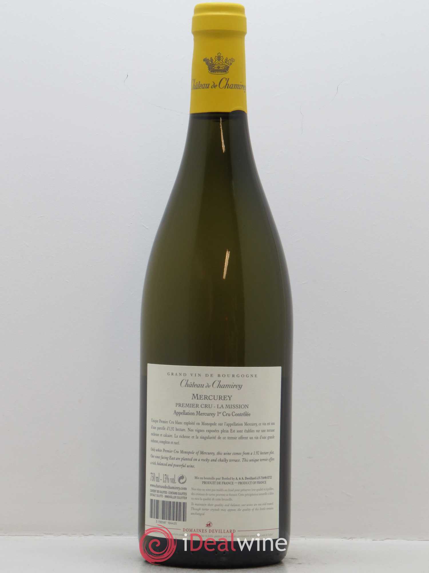 Mercurey 1er Cru La Mission Château de Chamirey 2016 - Lot de 1 bouteille - 1