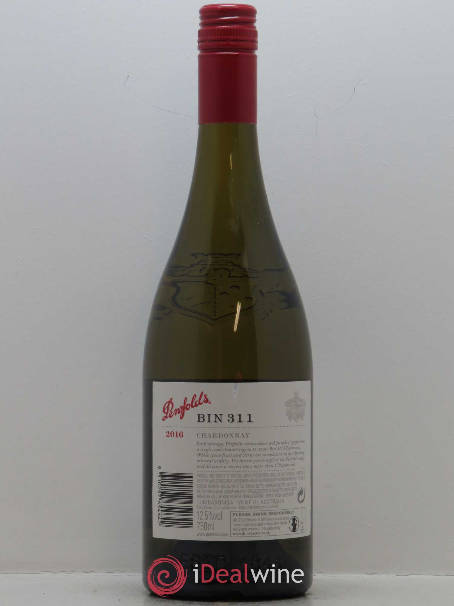 Australie Penfolds Wines Bin 311 Chardonnay 2016 - Lot de 1 bouteille - 1