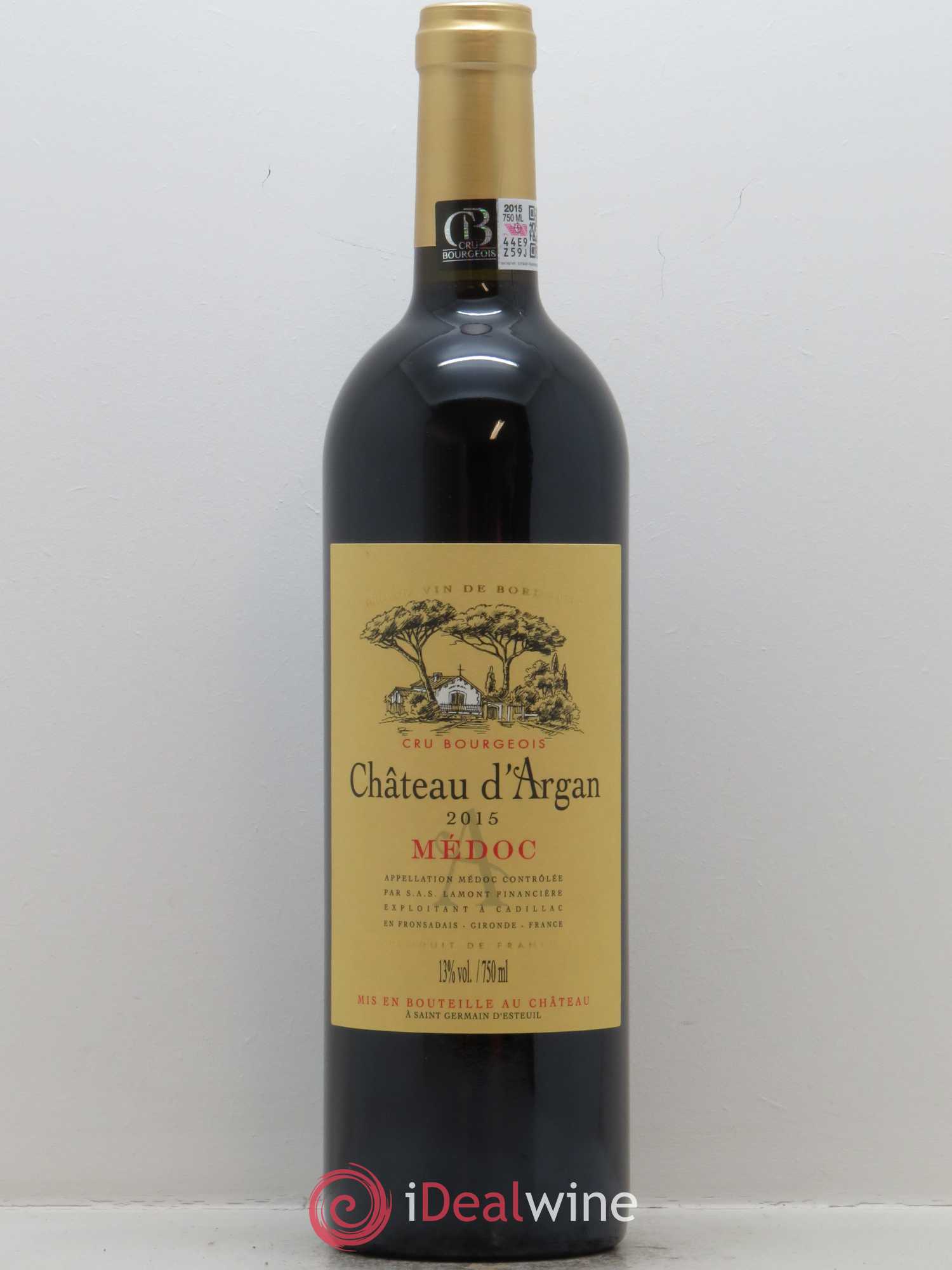 Château d' Argan Cru Bourgeois 2015 - Lot de 1 bouteille - 0