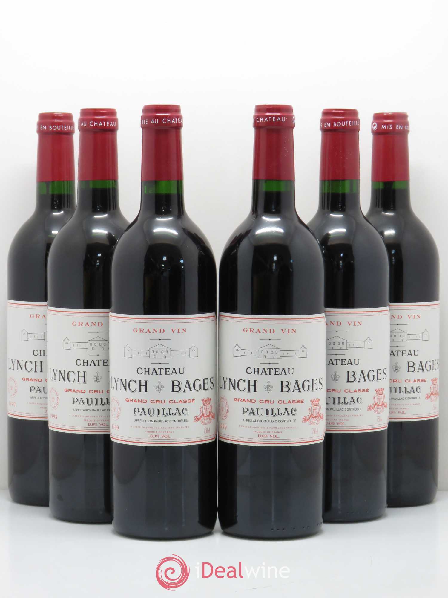 Château Lynch Bages 5ème Grand Cru Classé 1999 - Lot de 6 bouteilles - 0