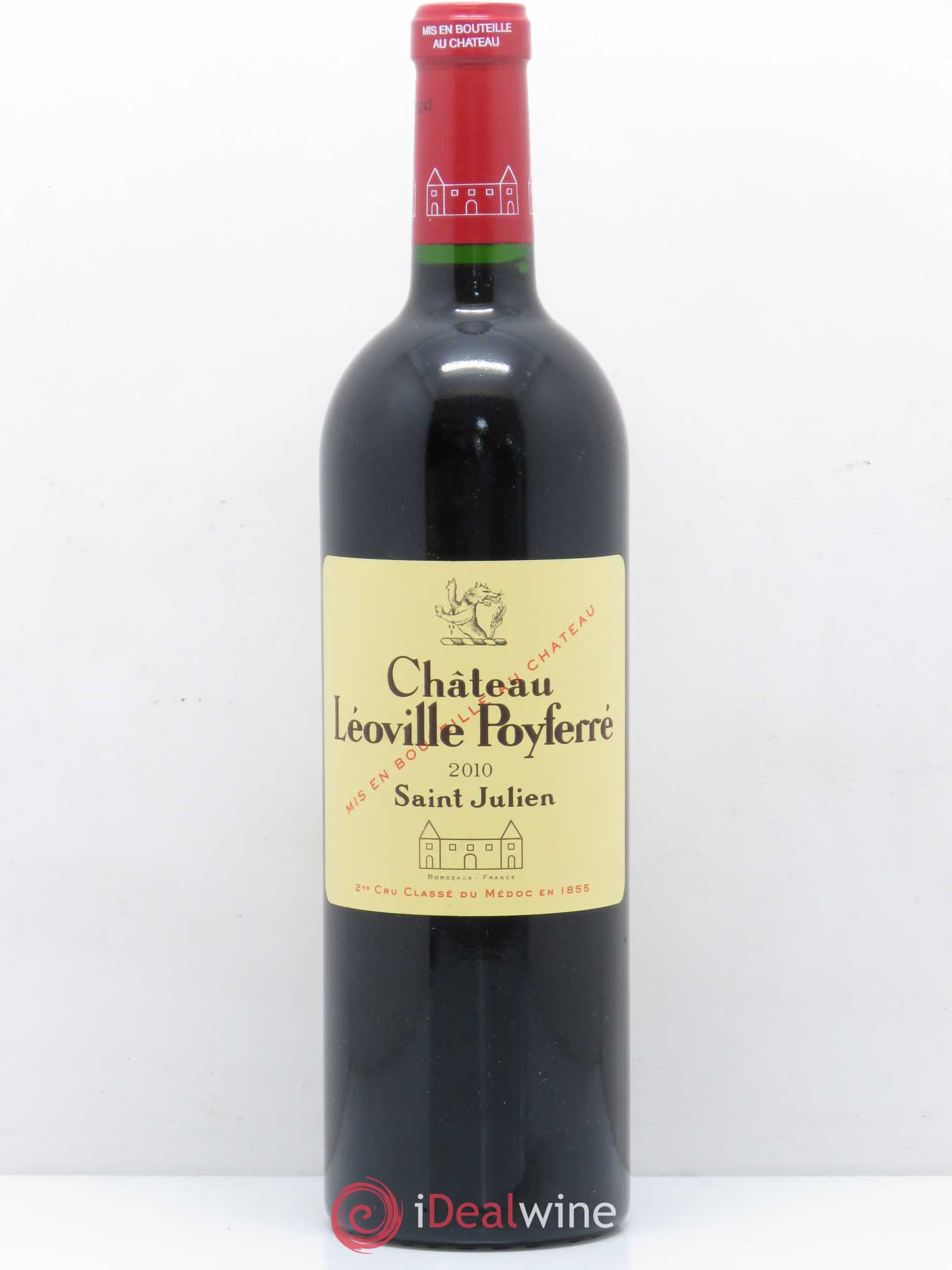 Château Léoville Poyferré 2ème Grand Cru Classé 2010 - Lot de 1 bouteille - 0