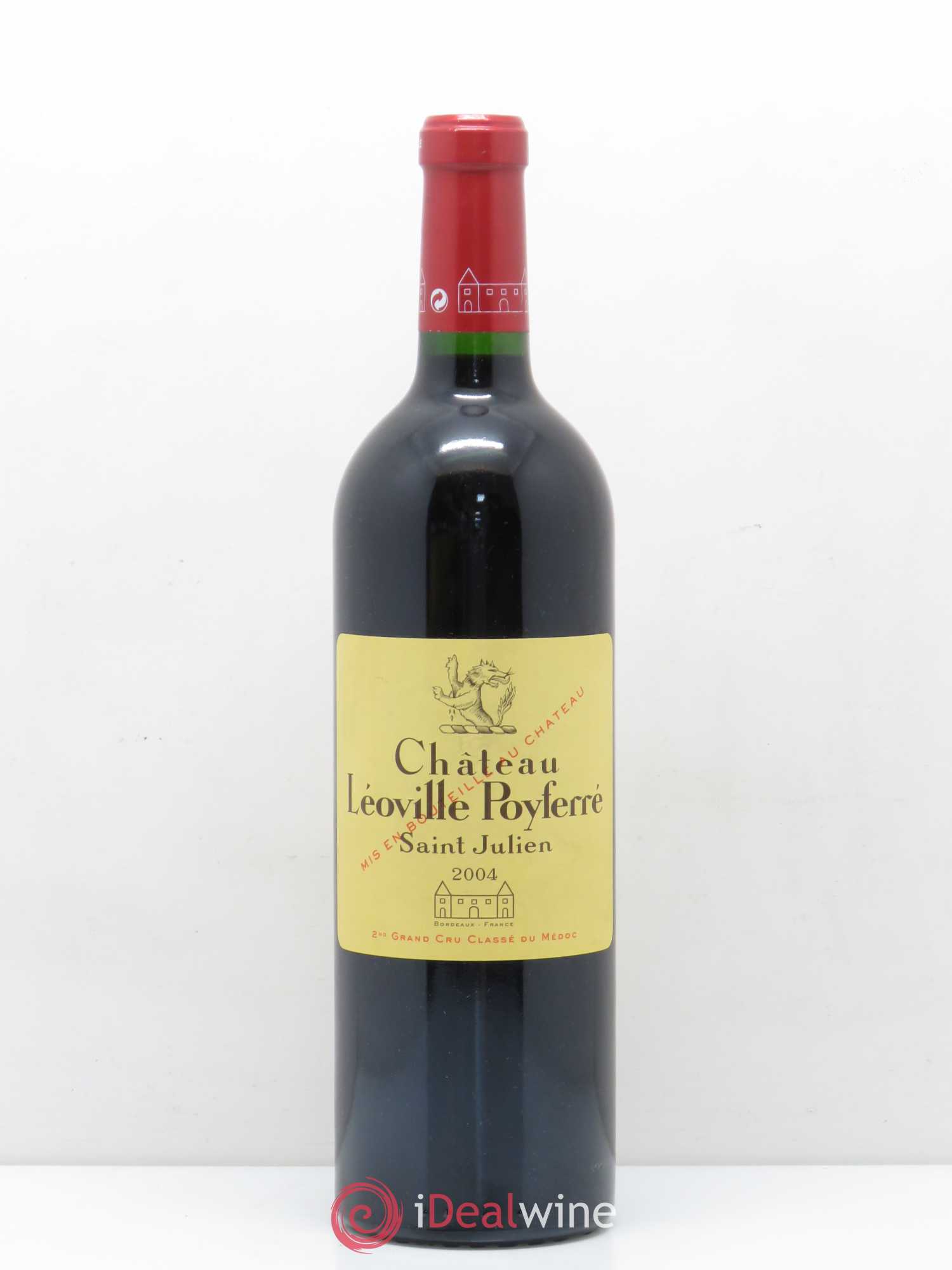 Château Léoville Poyferré 2ème Grand Cru Classé 2004 - Lot de 1 bouteille - 0