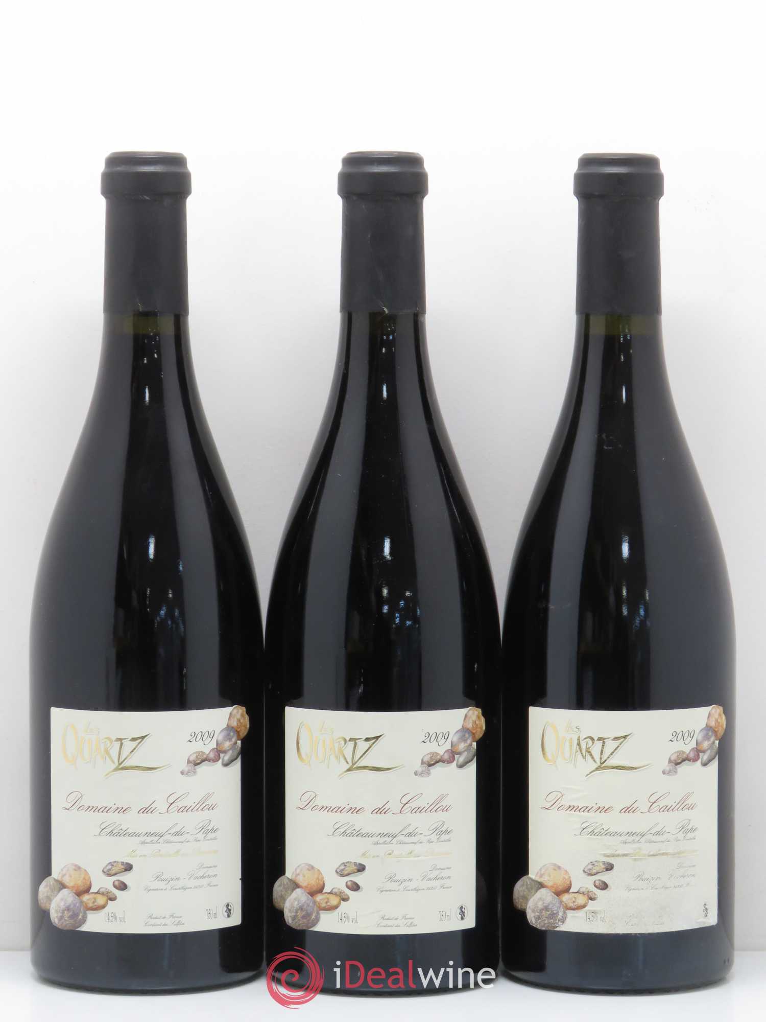Châteauneuf-du-Pape Les Quartz Clos du Caillou 2009 - Lot de 3 bouteilles - 0