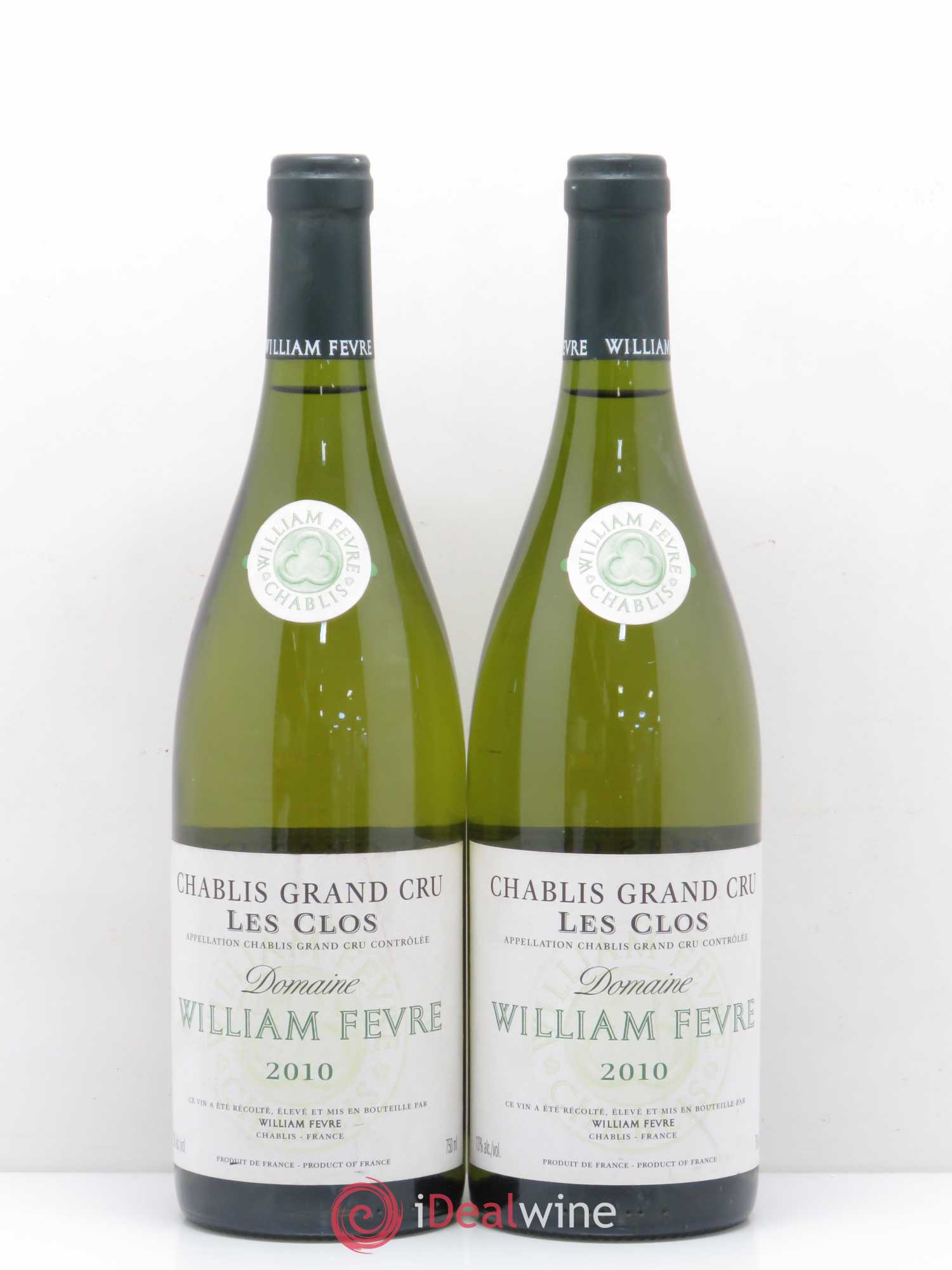 Chablis Grand Cru Les Clos William Fèvre 2010 - Lot de 2 bouteilles - 0
