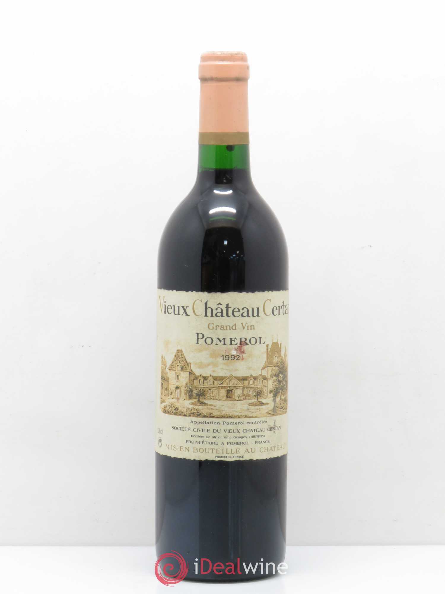 Vieux Château Certan 1992 - Lot de 1 bouteille - 0