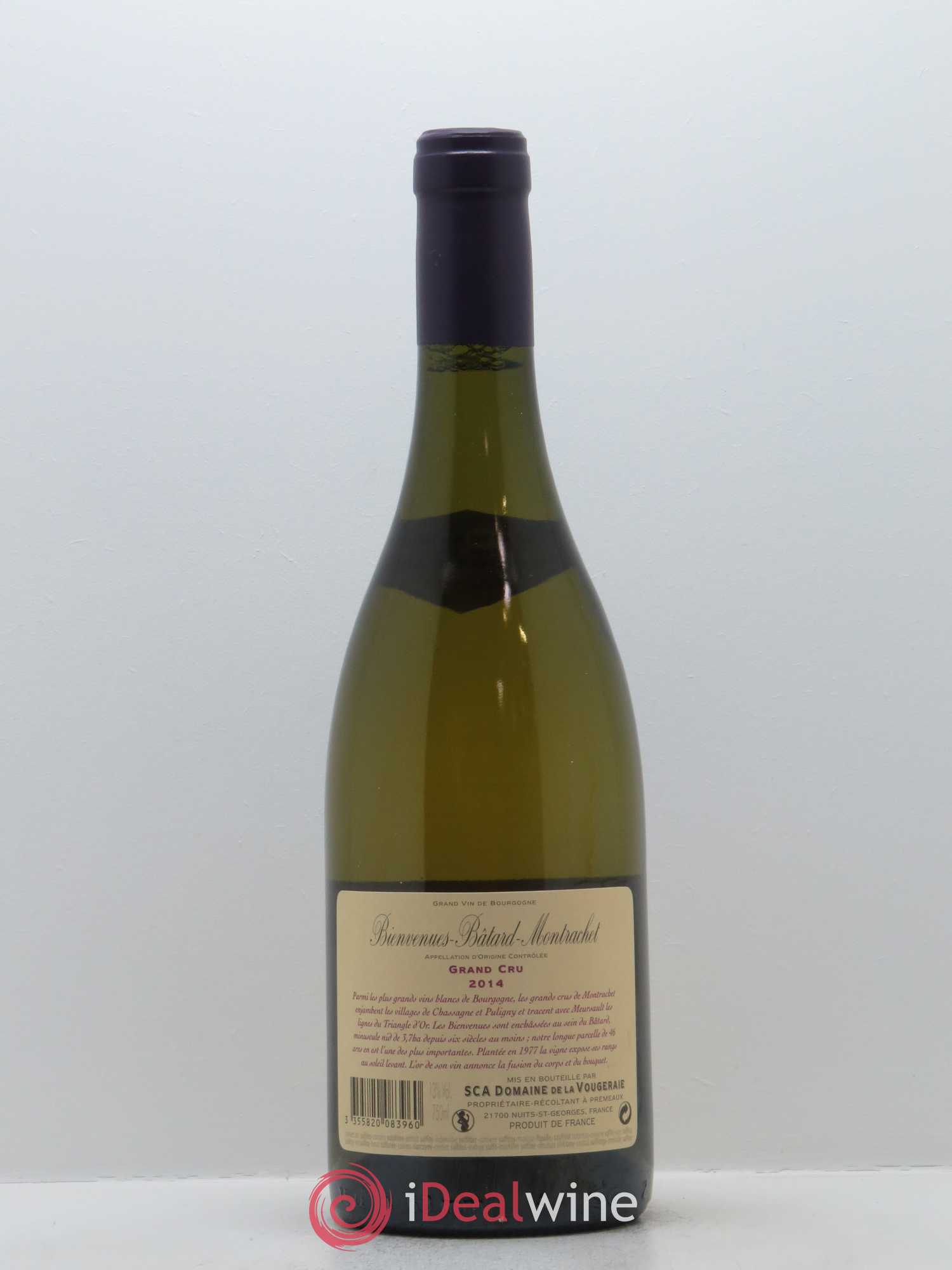 Bienvenues-Bâtard-Montrachet Grand Cru La Vougeraie 2014 - Lot de 1 bouteille - 1