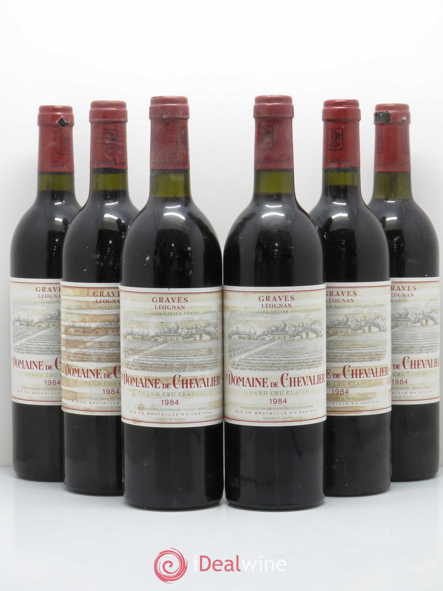 Domaine de Chevalier Cru Classé de Graves 1984 - Lot de 6 bouteilles - 0