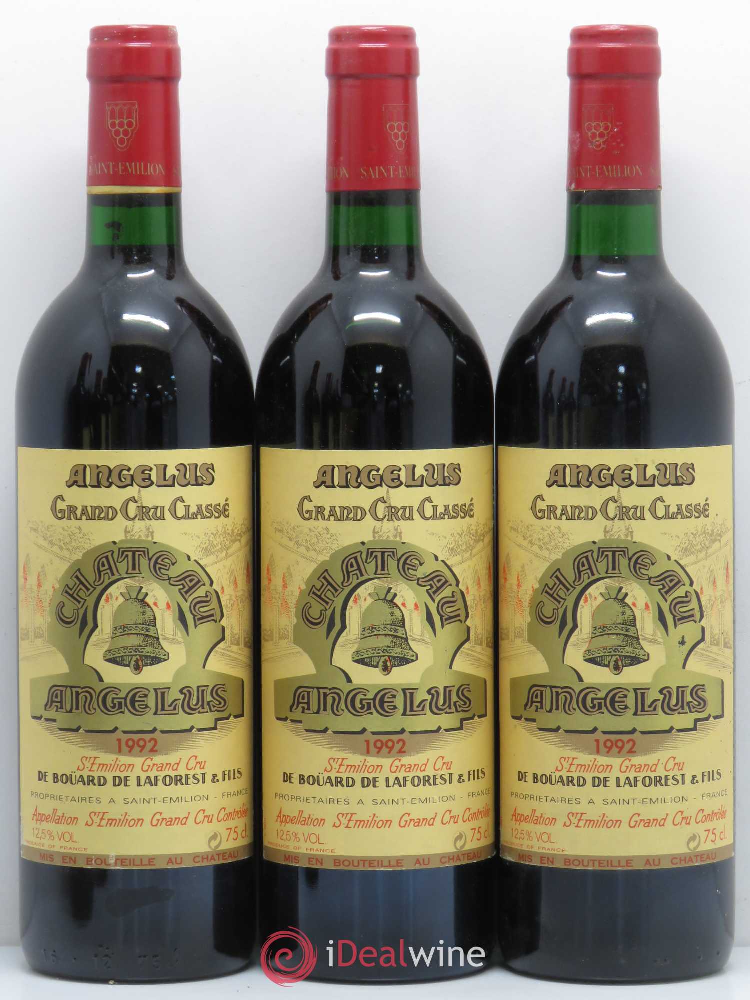 Château Angélus 1er Grand Cru Classé A 1992 - Lot de 6 bouteilles - 1