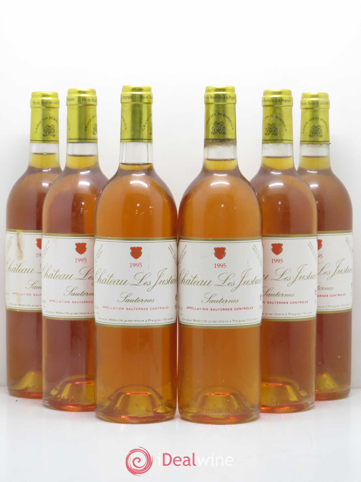Château les Justices Cru Bourgeois 1995 - Lotto di 6 bottiglie - 0