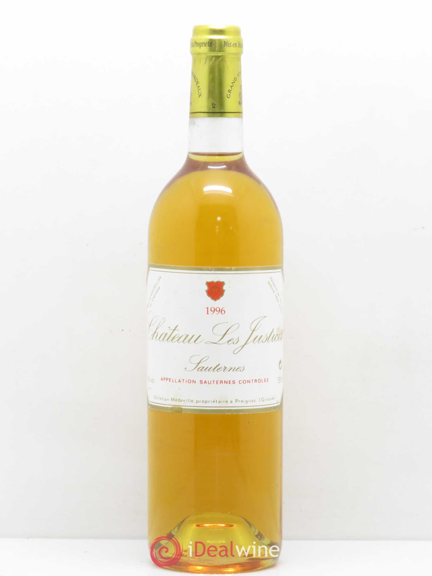 Château les Justices Cru Bourgeois 1996 - Lotto di 1 bottiglia - 0