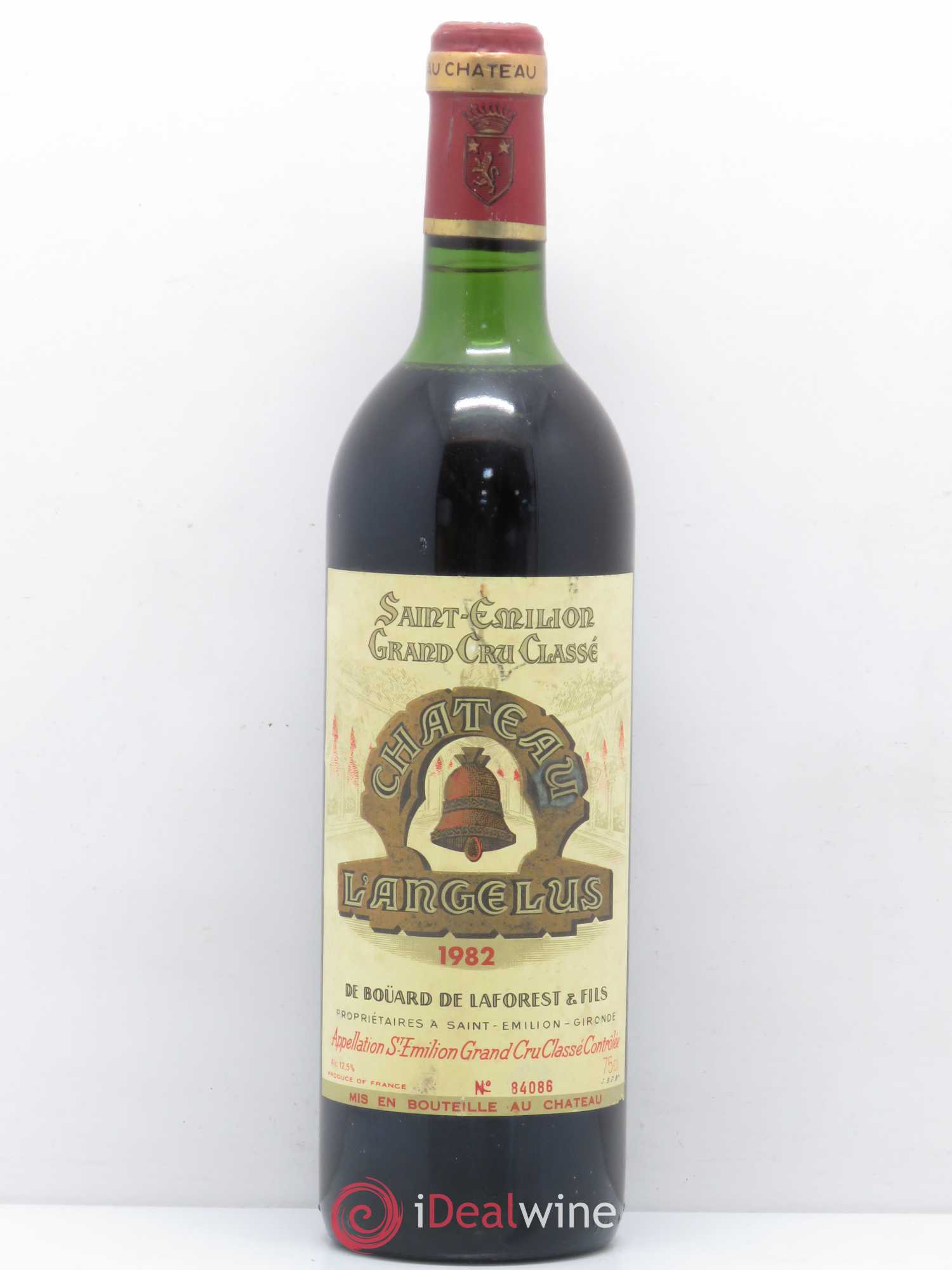 Château Angélus 1er Grand Cru Classé A 1982 - Lot de 1 bouteille - 0