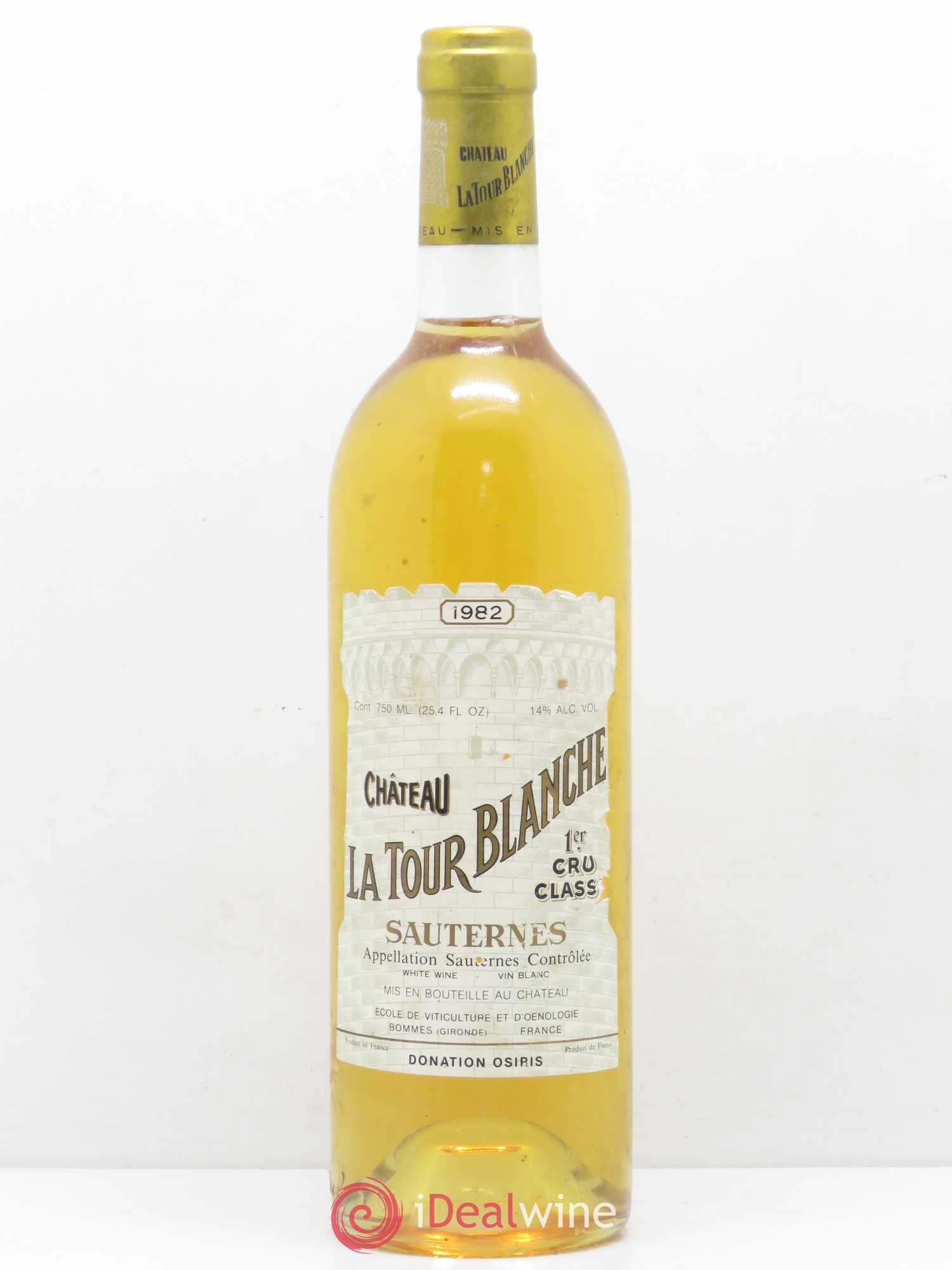 Château la Tour Blanche 1er Grand Cru Classé 1982 - Lotto di 1 bottiglia - 0