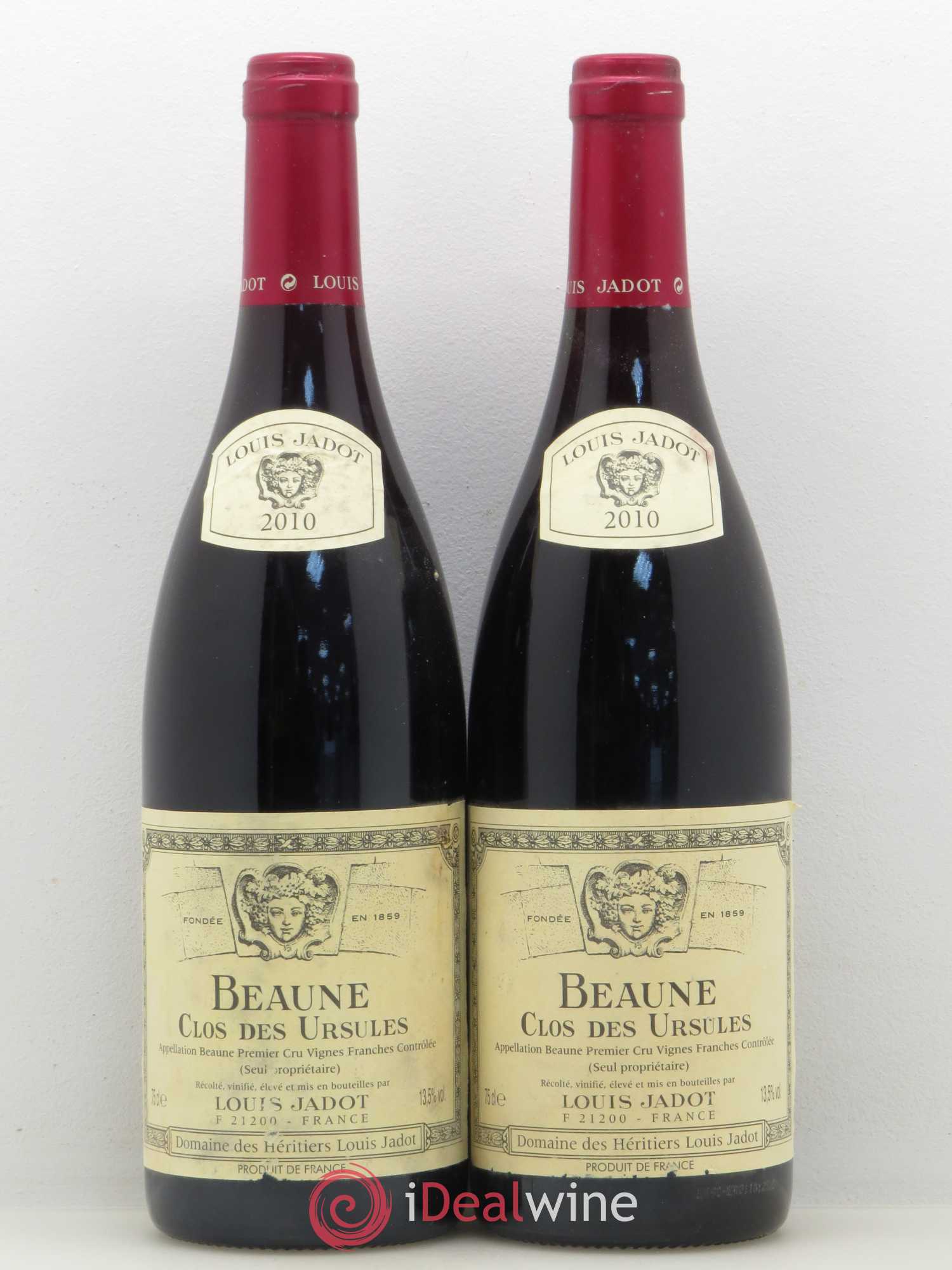 Beaune 1er Cru Clos des Ursules Maison Louis Jadot 2010 - Lot de 2 bouteilles - 0