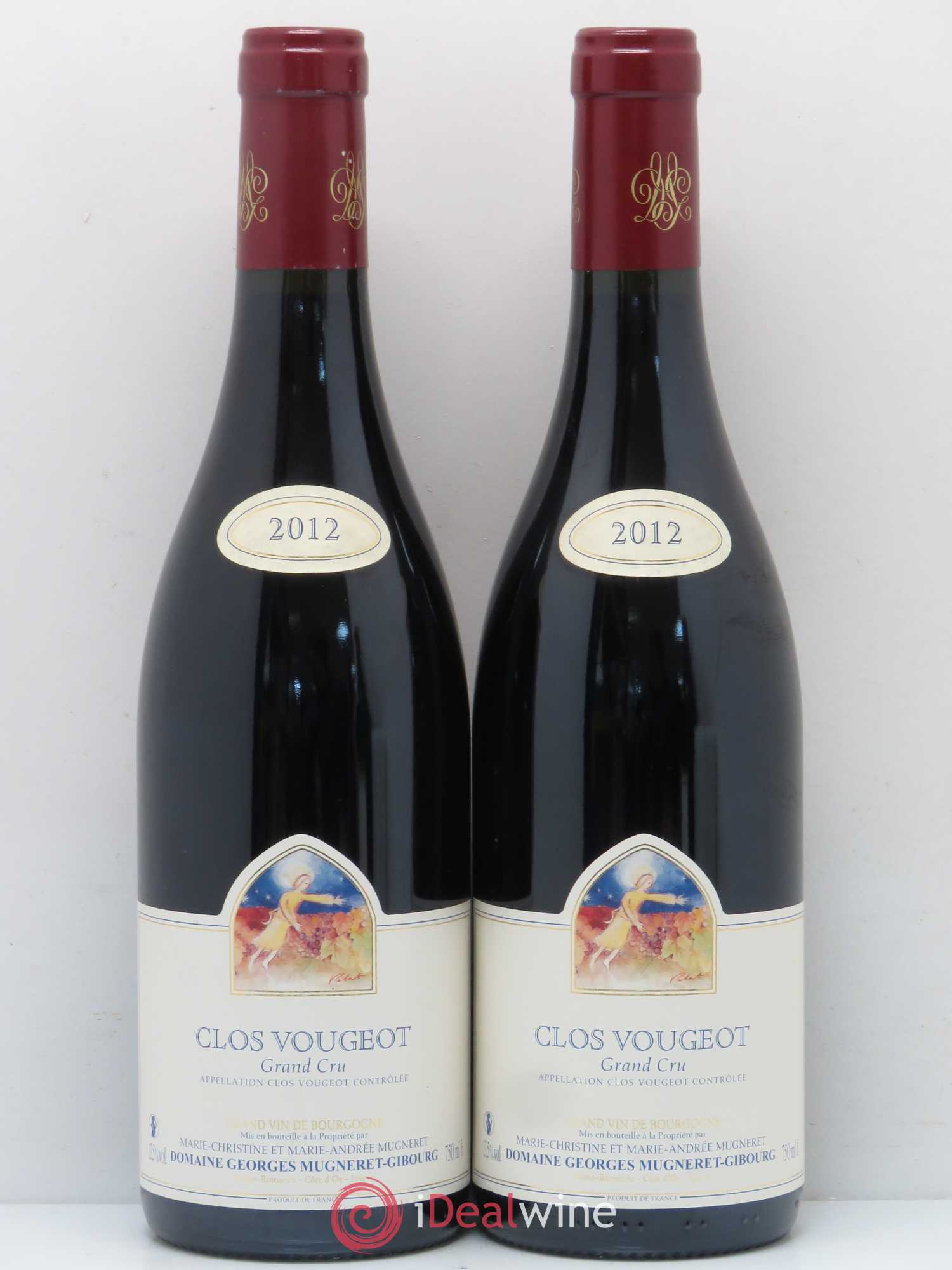 Clos de Vougeot Grand Cru Mugneret-Gibourg (Domaine) 2012 - Lot de 2 bouteilles - 0