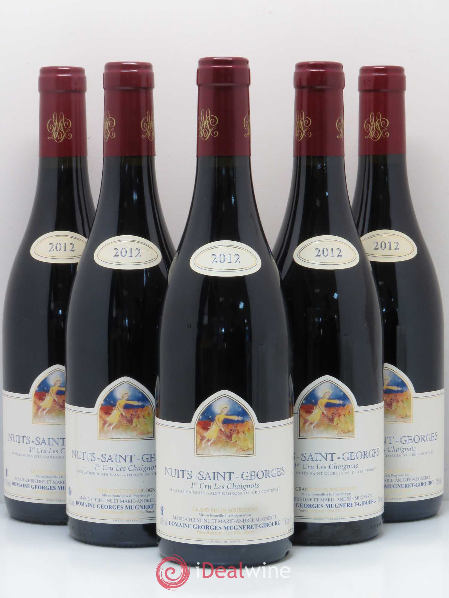 Nuits-Saint-Georges 1er Cru Les Chaignots Mugneret-Gibourg (Domaine) 2012 - Lot de 5 bouteilles - 0