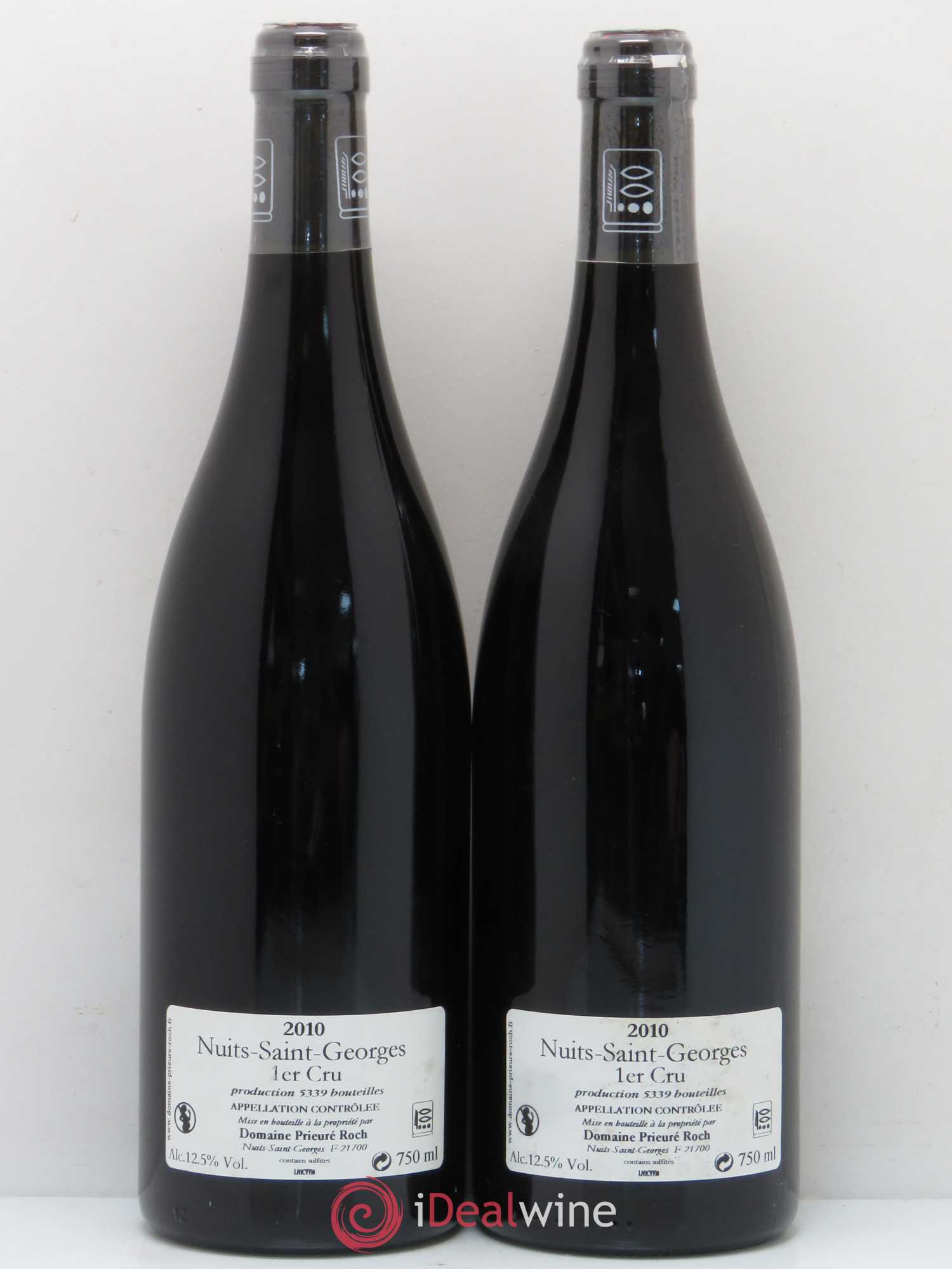 Nuits-Saint-Georges 1er Cru Vieilles Vignes Prieuré Roch 2010 - Lot de 2 bouteilles - 1