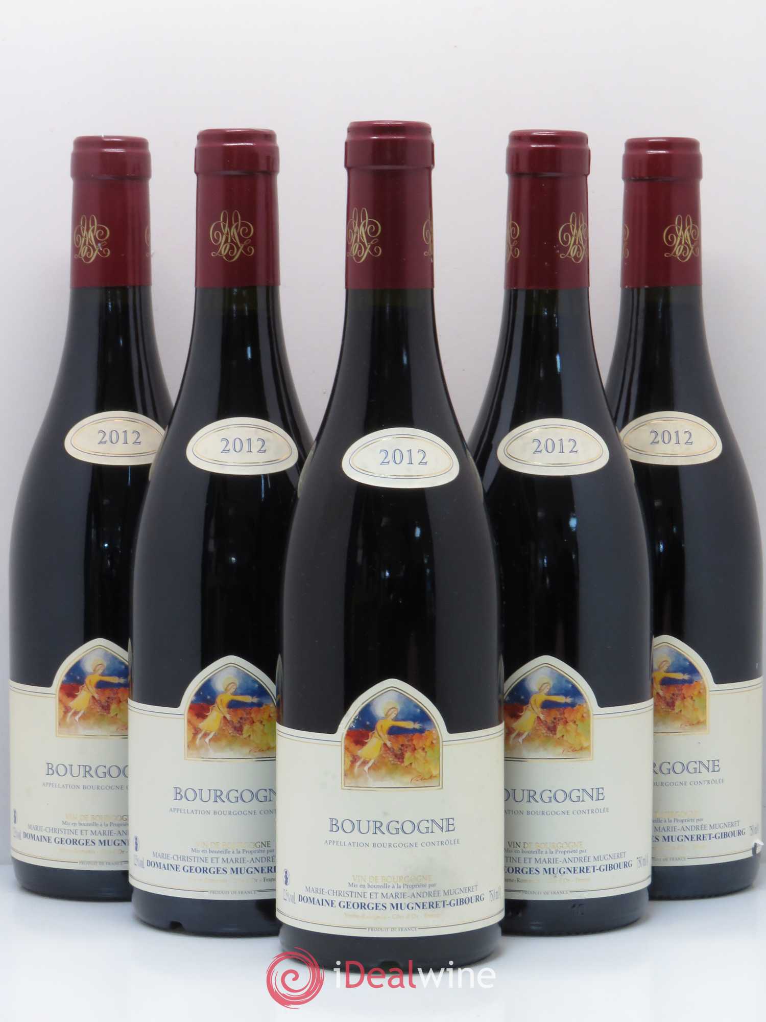 Bourgogne Mugneret-Gibourg (Domaine) 2012 - Lot de 5 bouteilles - 0