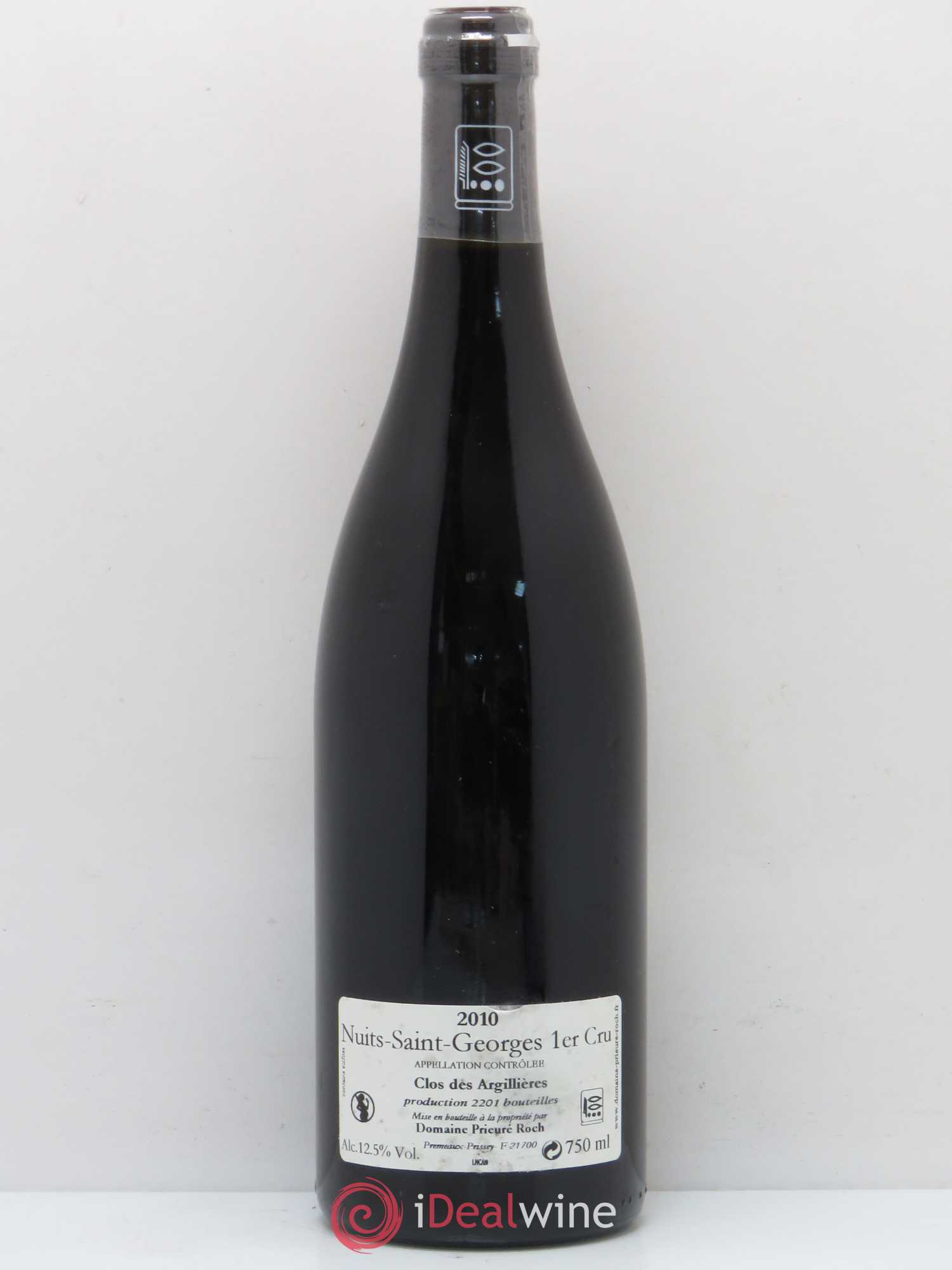 Nuits-Saint-Georges 1er Cru Clos des Argillières Prieuré Roch 2010 - Lot de 1 bouteille - 1