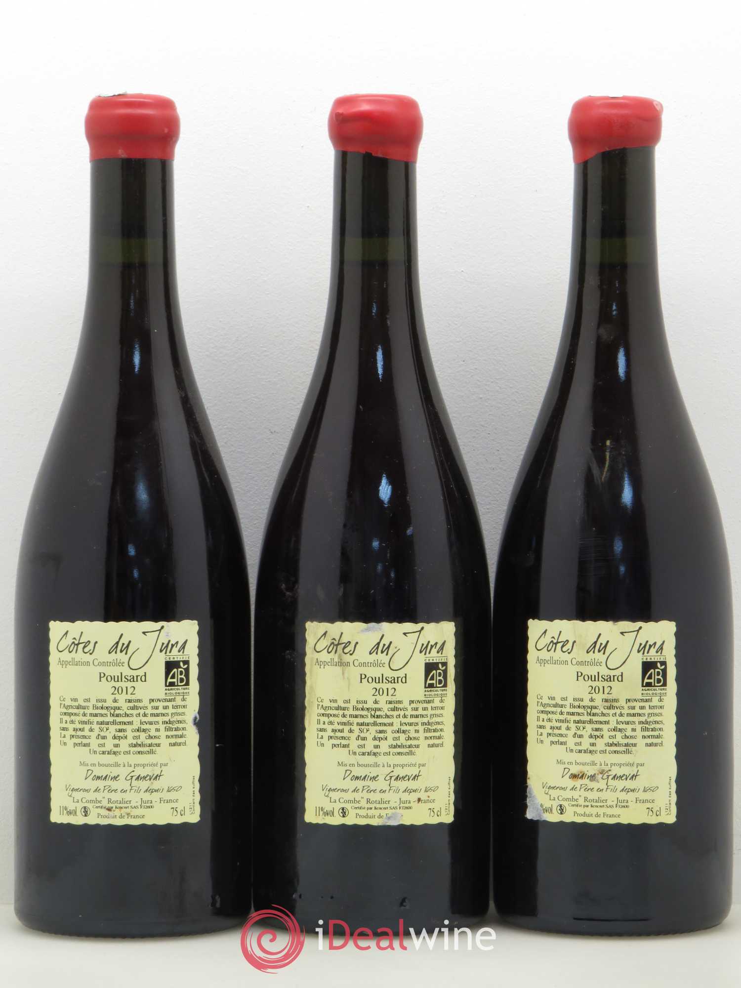Côtes du Jura Cuvée de l'Enfant Terrible Jean-François Ganevat (Domaine) 2012 - Lot de 3 bouteilles - 1