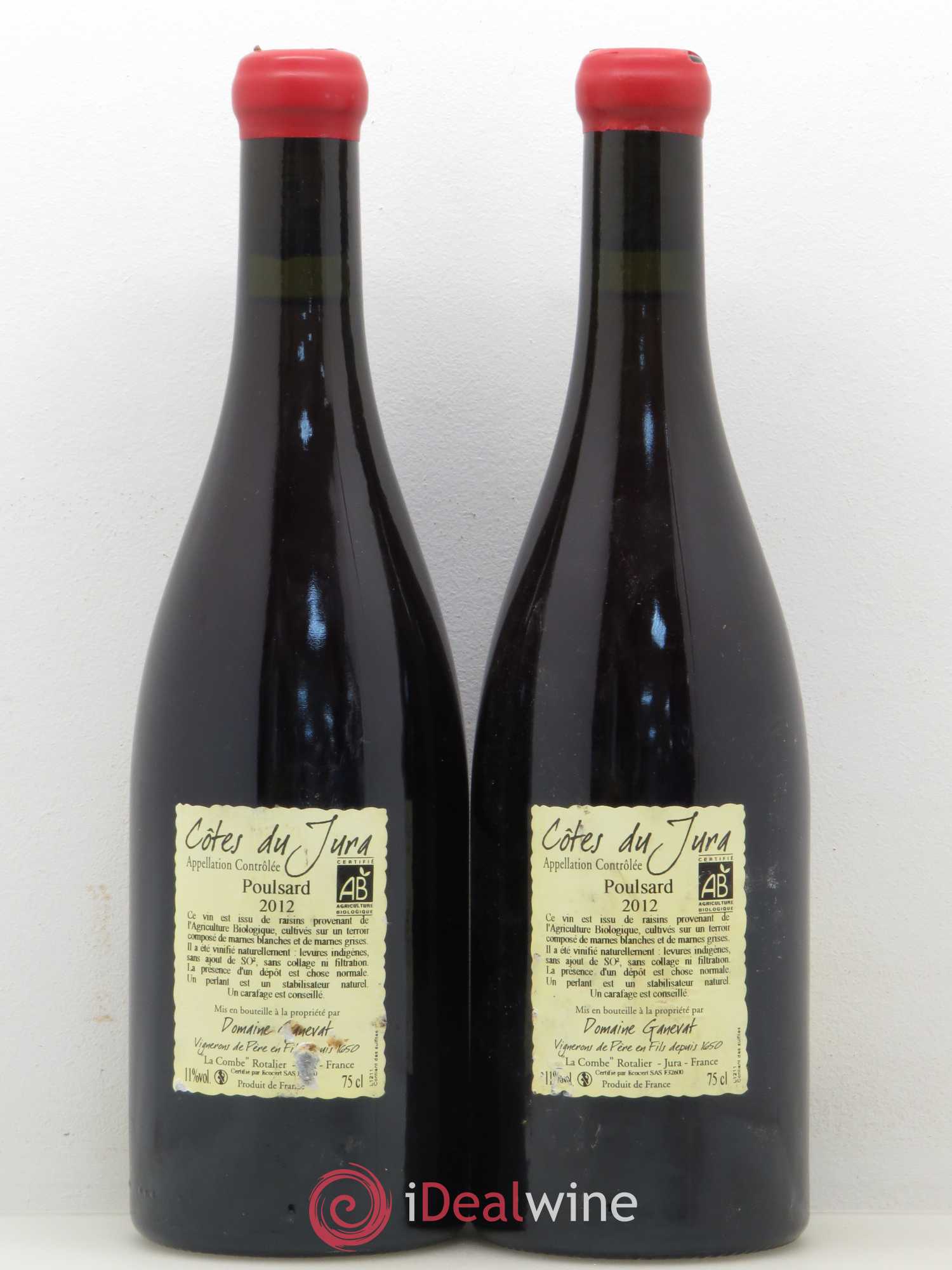 Côtes du Jura Cuvée de l'Enfant Terrible Jean-François Ganevat (Domaine) 2012 - Lot de 2 bouteilles - 1
