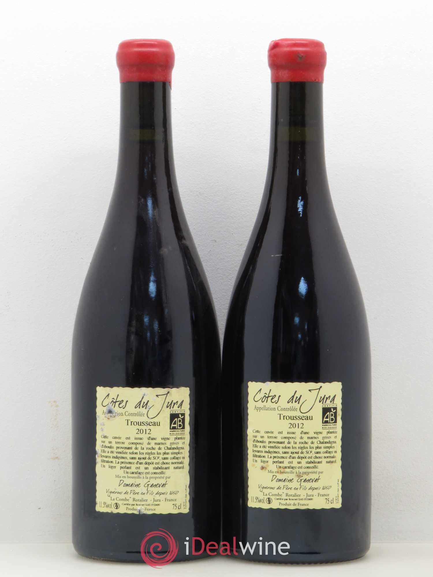 Côtes du Jura Plein Sud Jean-François Ganevat (Domaine) 2012 - Lotto di 2 bottiglie - 1