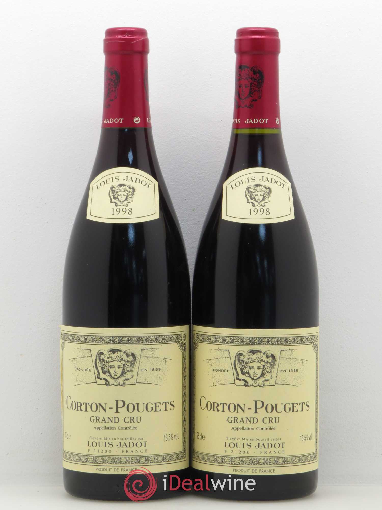 Corton Grand Cru Pougets Maison Louis Jadot 1998 - Lot de 2 bouteilles - 0