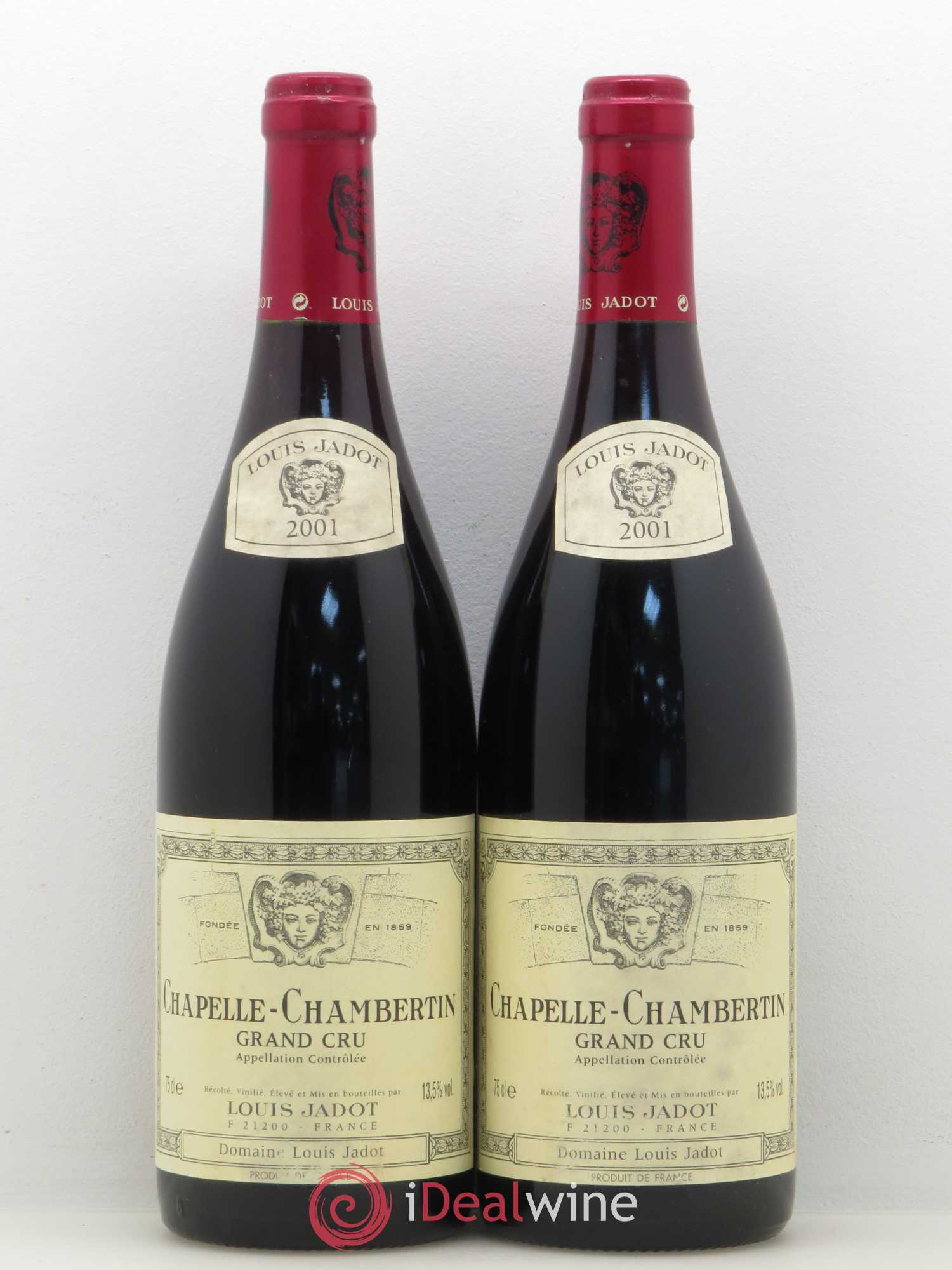 Chapelle-Chambertin Grand Cru Maison Louis Jadot 2001 - Lot de 2 bouteilles - 0