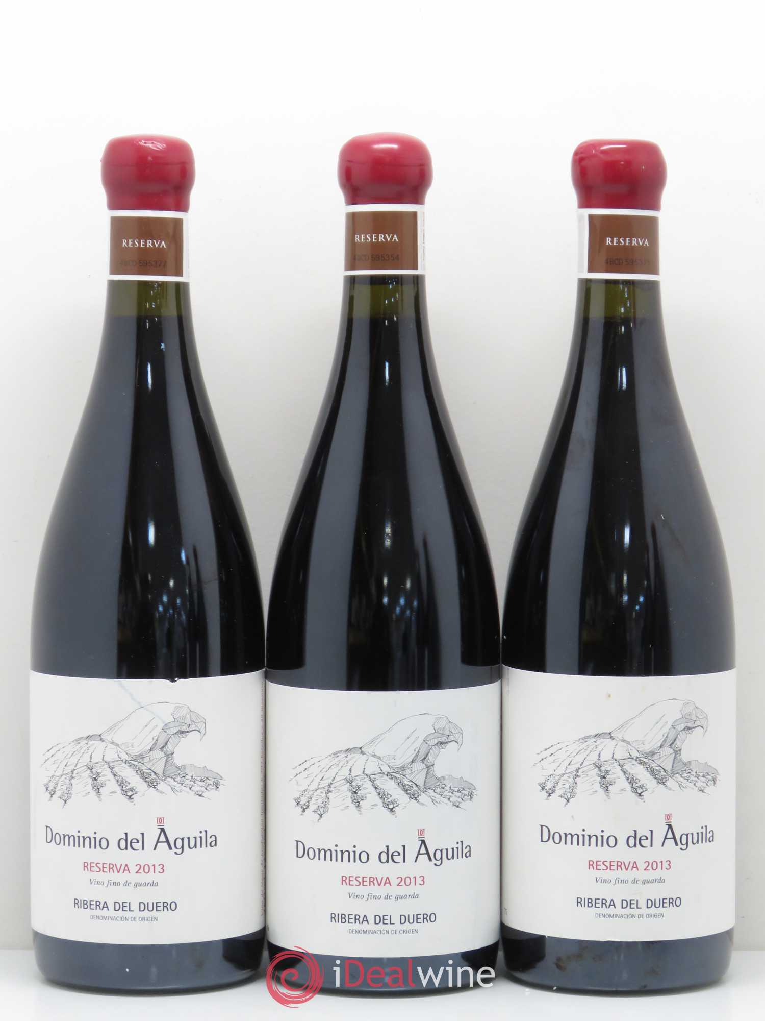 Ribera Del Duero DO Dominio Del Aguila Reserva 2013 - Lot de 5 bouteilles - 1