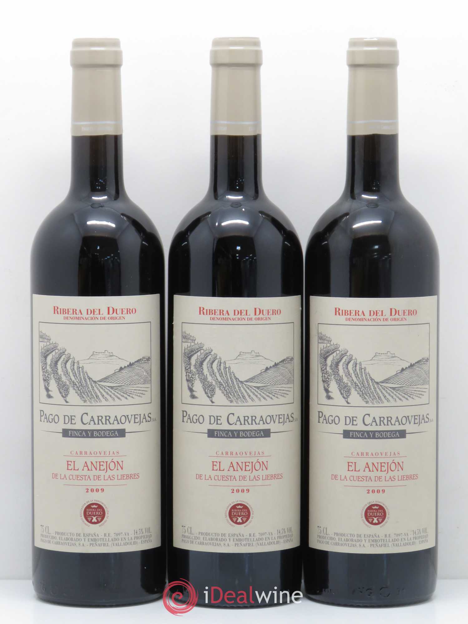 Ribera Del Duero DO El Anejon Pago de Carraovejas 2009 - Posten von 3 Flaschen - 0