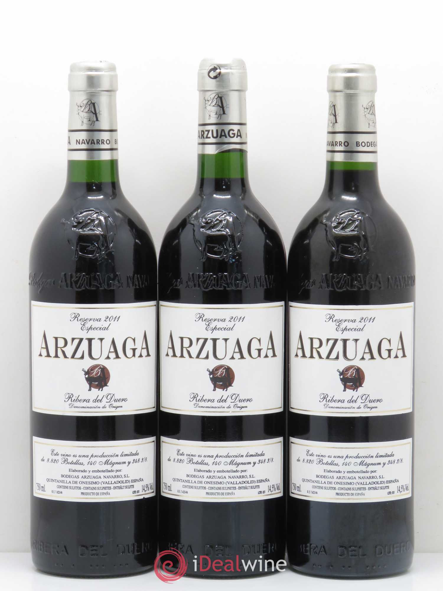Ribera Del Duero DO Arzuaga Reserva Especial 2011 - Lot de 3 bouteilles - 0