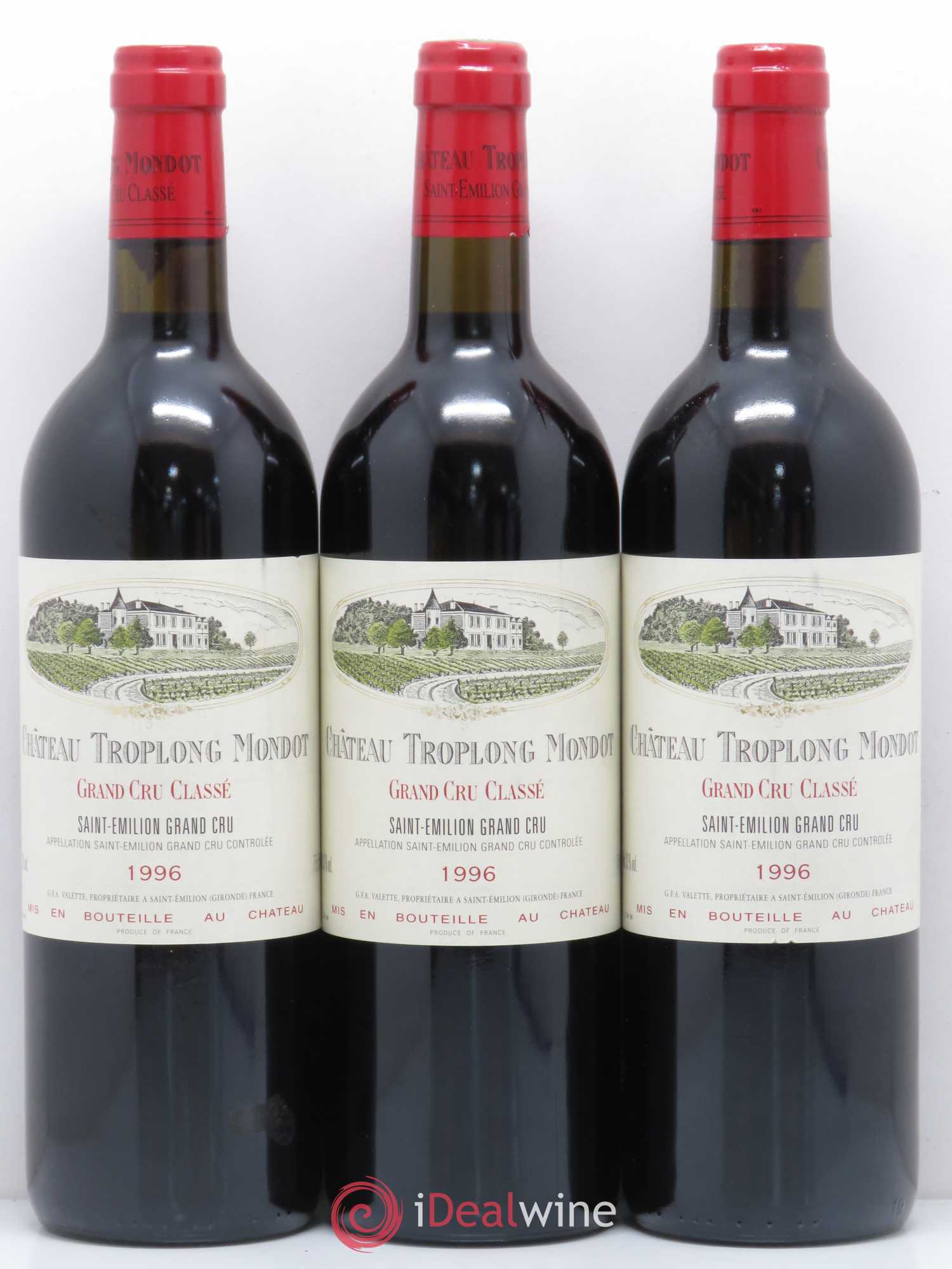 Château Troplong Mondot 1er Grand Cru Classé B 1996 - Posten von 12 Flaschen - 3