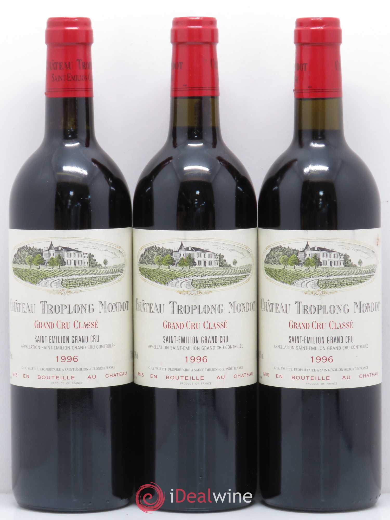Château Troplong Mondot 1er Grand Cru Classé B 1996 - Posten von 12 Flaschen - 4