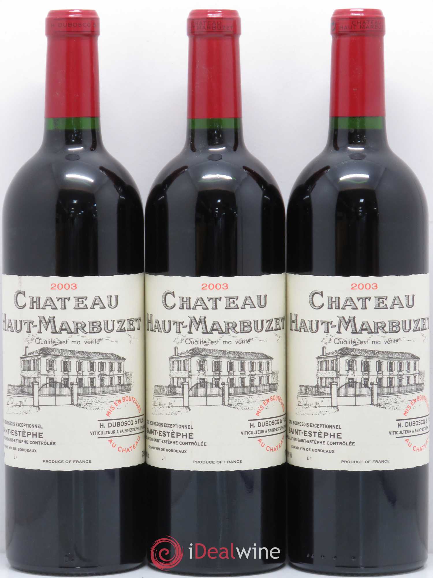 Château Haut Marbuzet 2003 - Lot de 12 bouteilles - 2