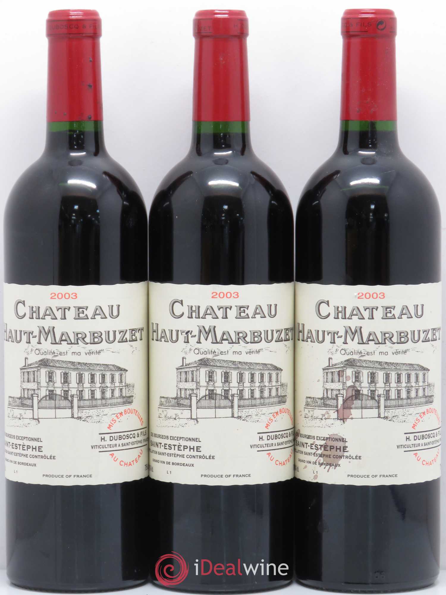 Château Haut Marbuzet 2003 - Lot de 12 bouteilles - 3